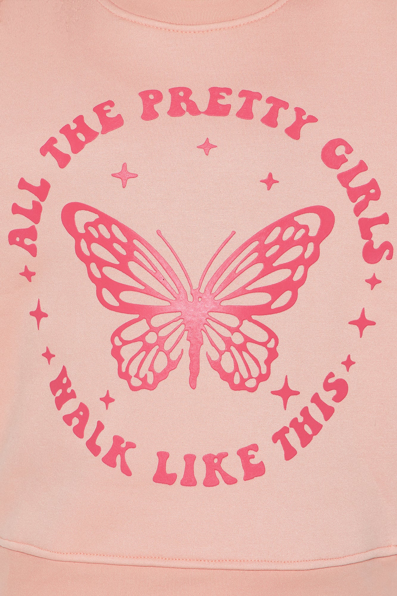Mini All The Pretty Girls Crew Neck Sweatshirt - Pink
