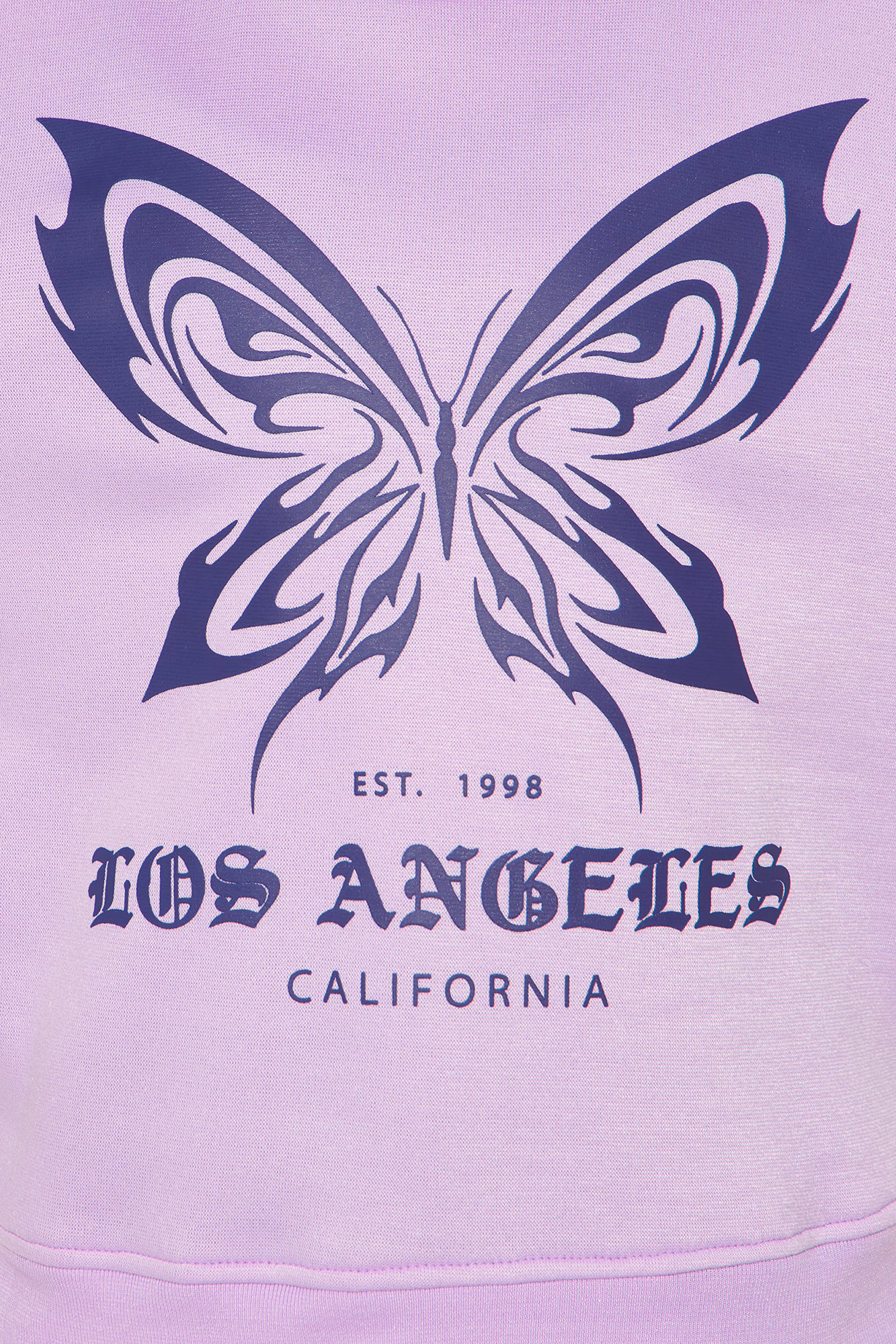 Mini LA Butterfly Crew Neck Sweatshirt - Lilac