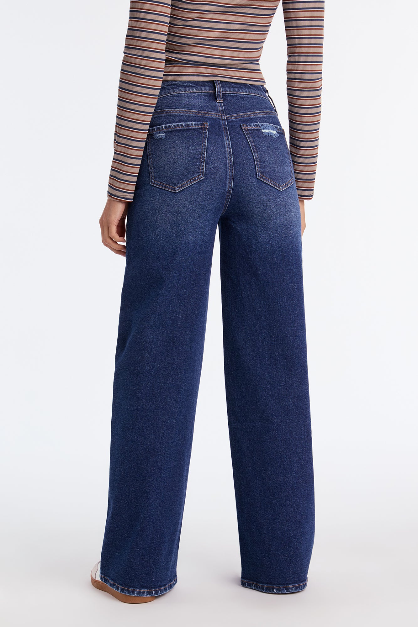 Heart And Charm Wide Leg Jeans - Dark Wash
