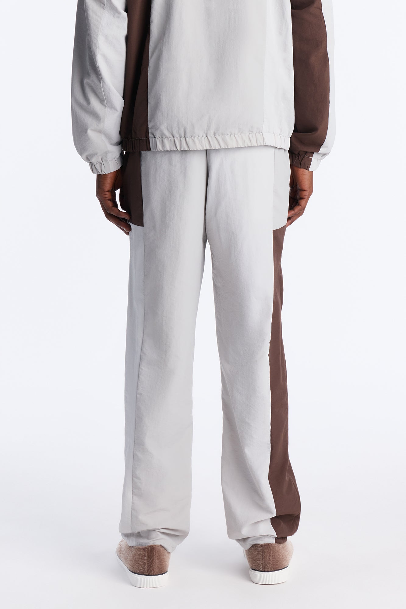 Straight Axel Color Block E-Waist Pant - Brown Combo