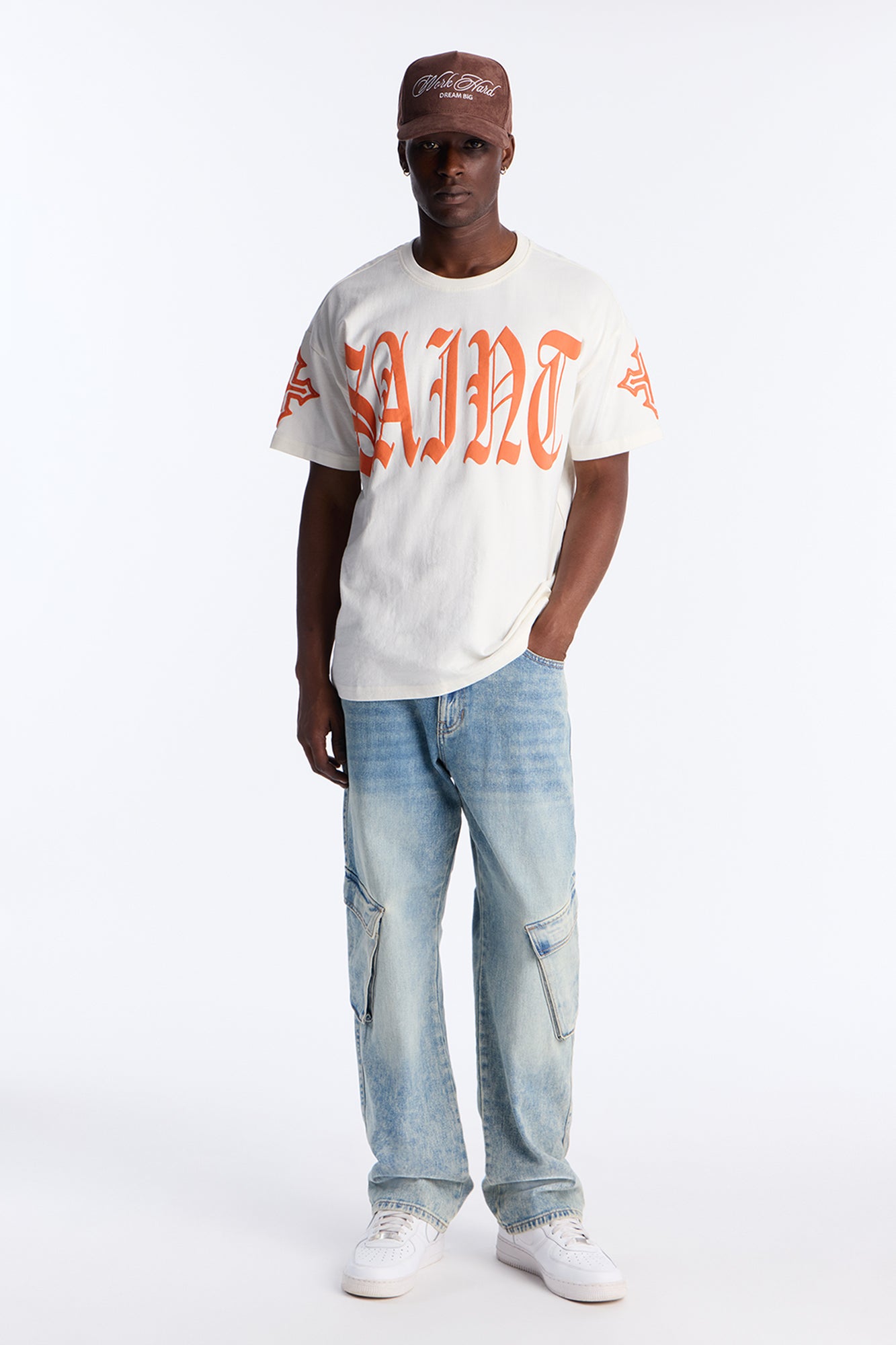 Saint Crosses Faith Short Sleeve Tee - Sand