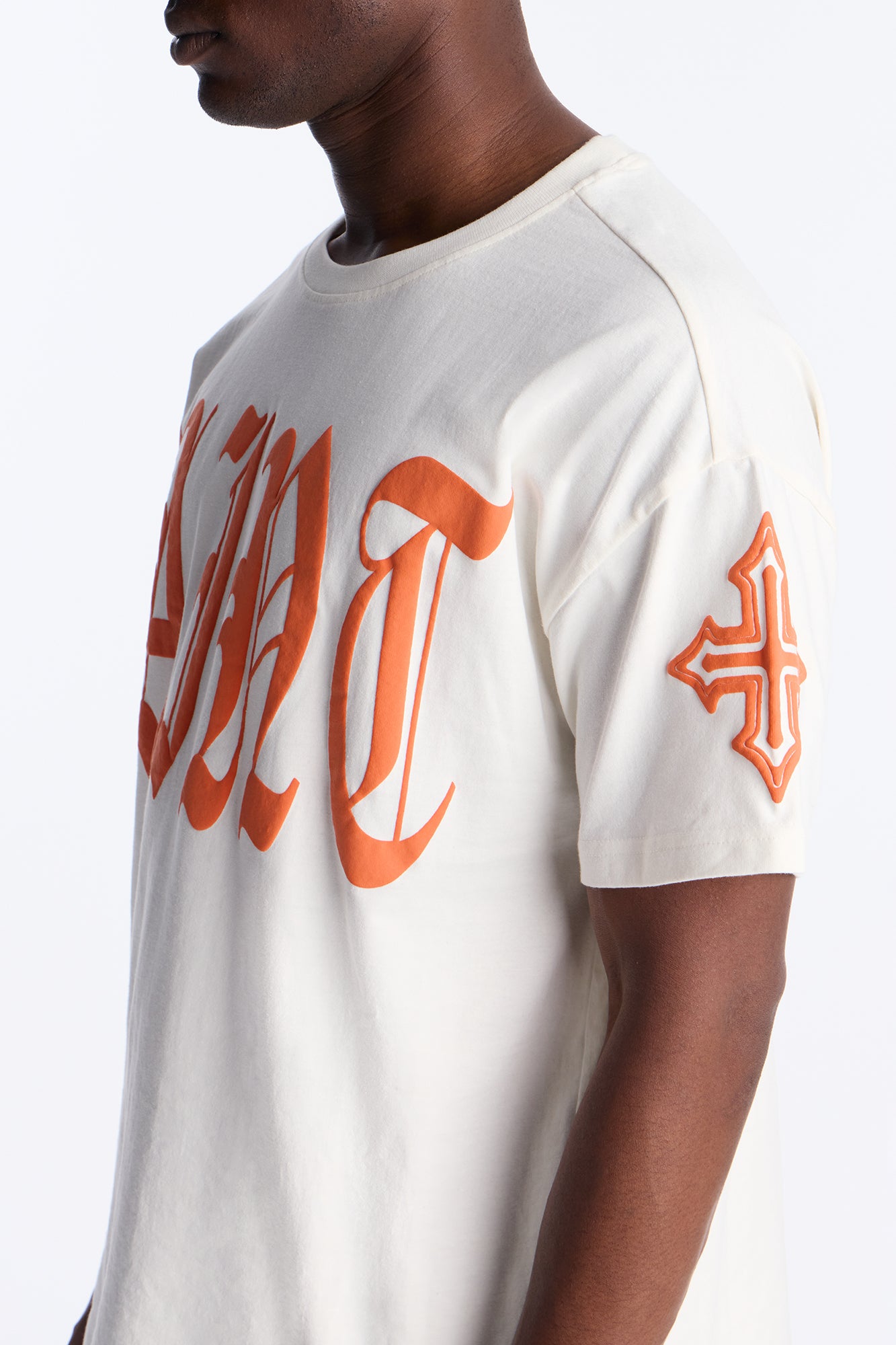 Saint Crosses Faith Short Sleeve Tee - Sand
