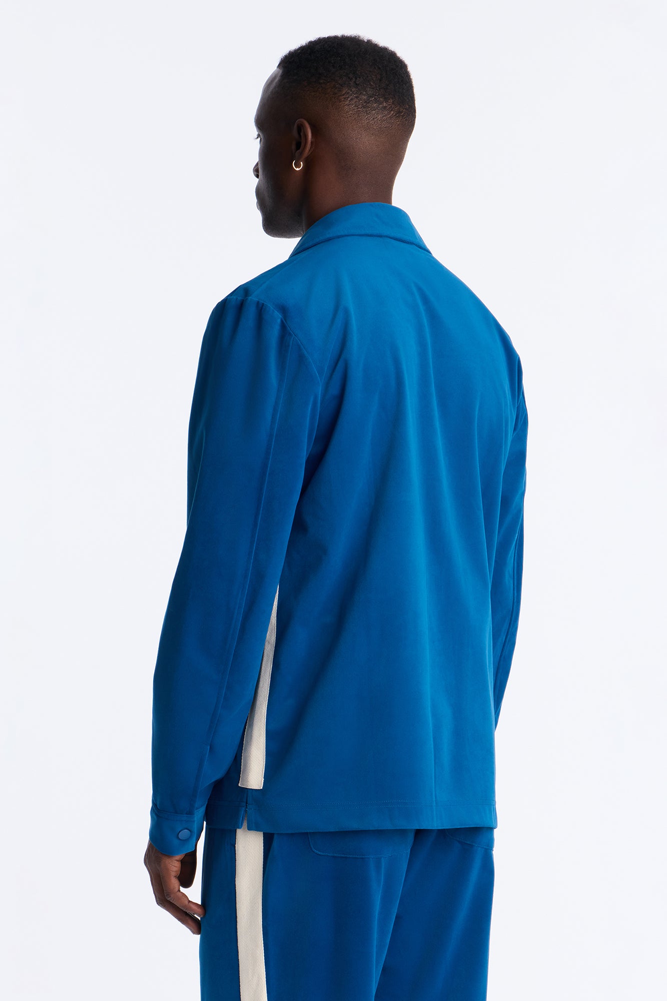 Crescent Button Up Shirt - Blue