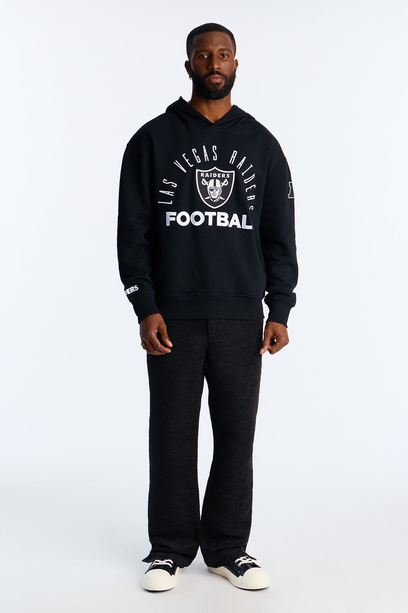 Raiders Barrel Roll Oversized Hoodie - Black