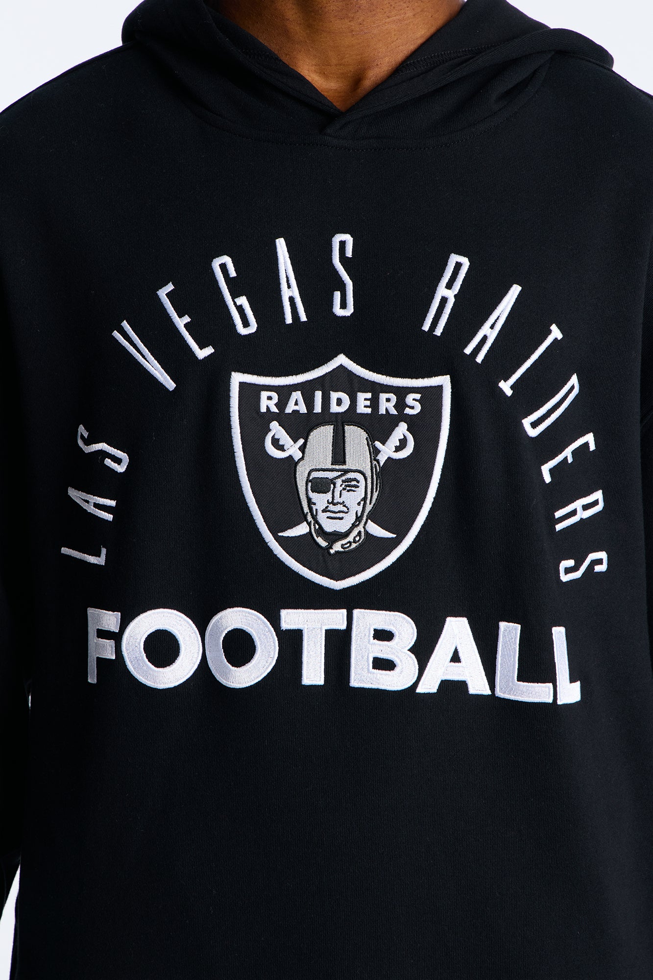 Raiders Barrel Roll Oversized Hoodie - Black