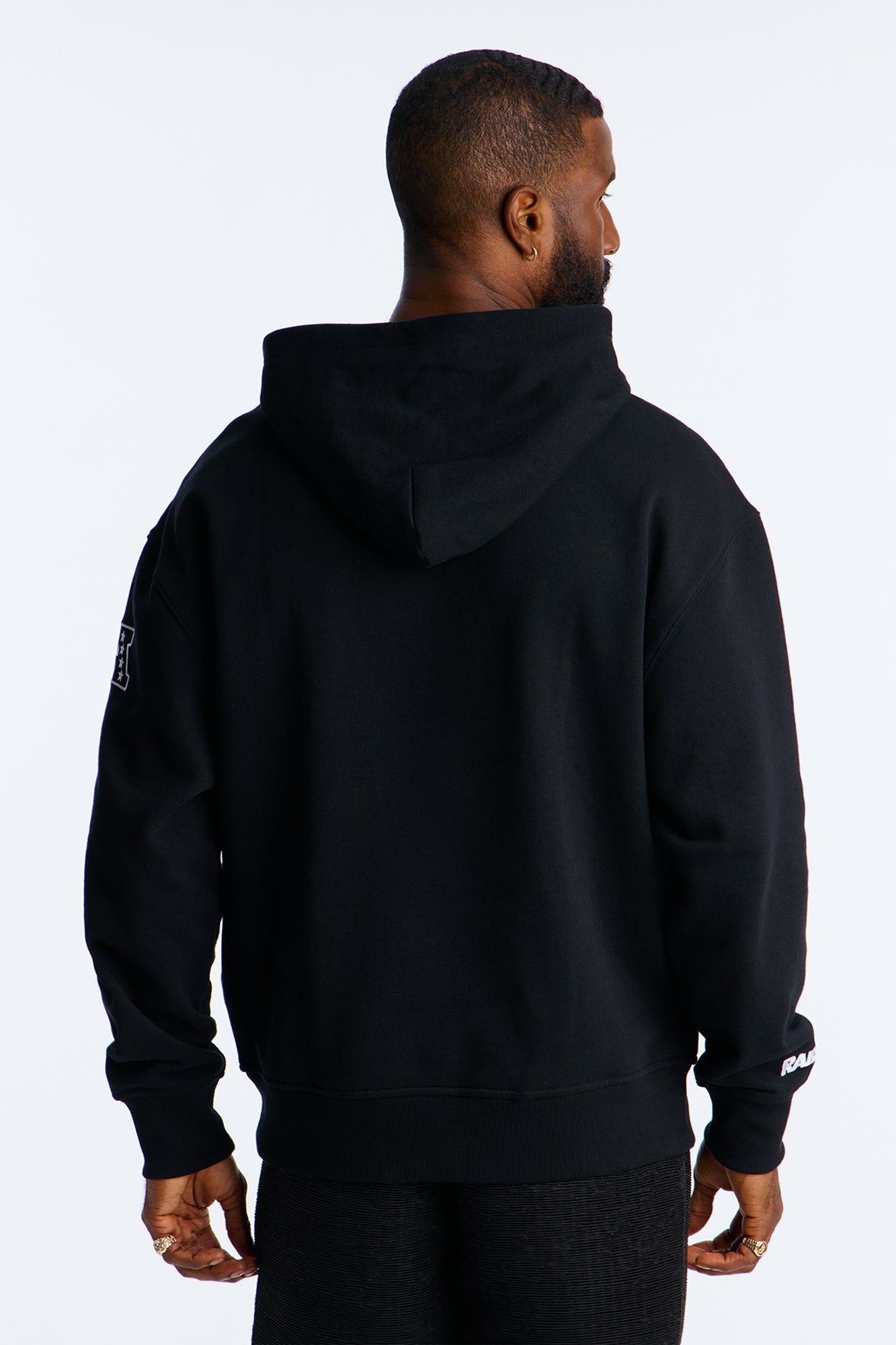 Raiders Barrel Roll Oversized Hoodie - Black