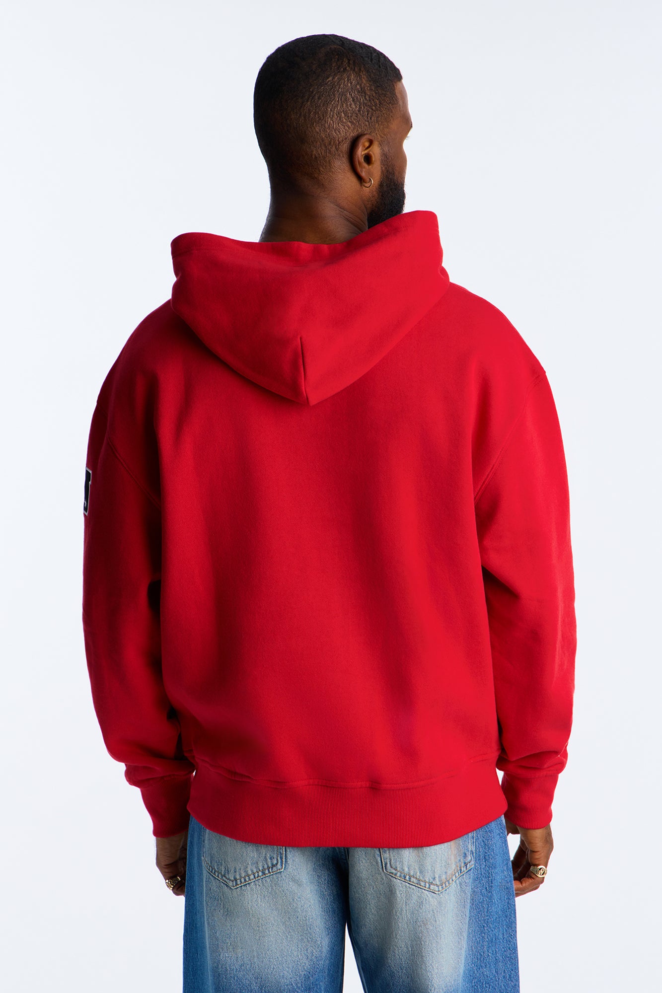 49ers Barrel Roll Oversized Hoodie - Red