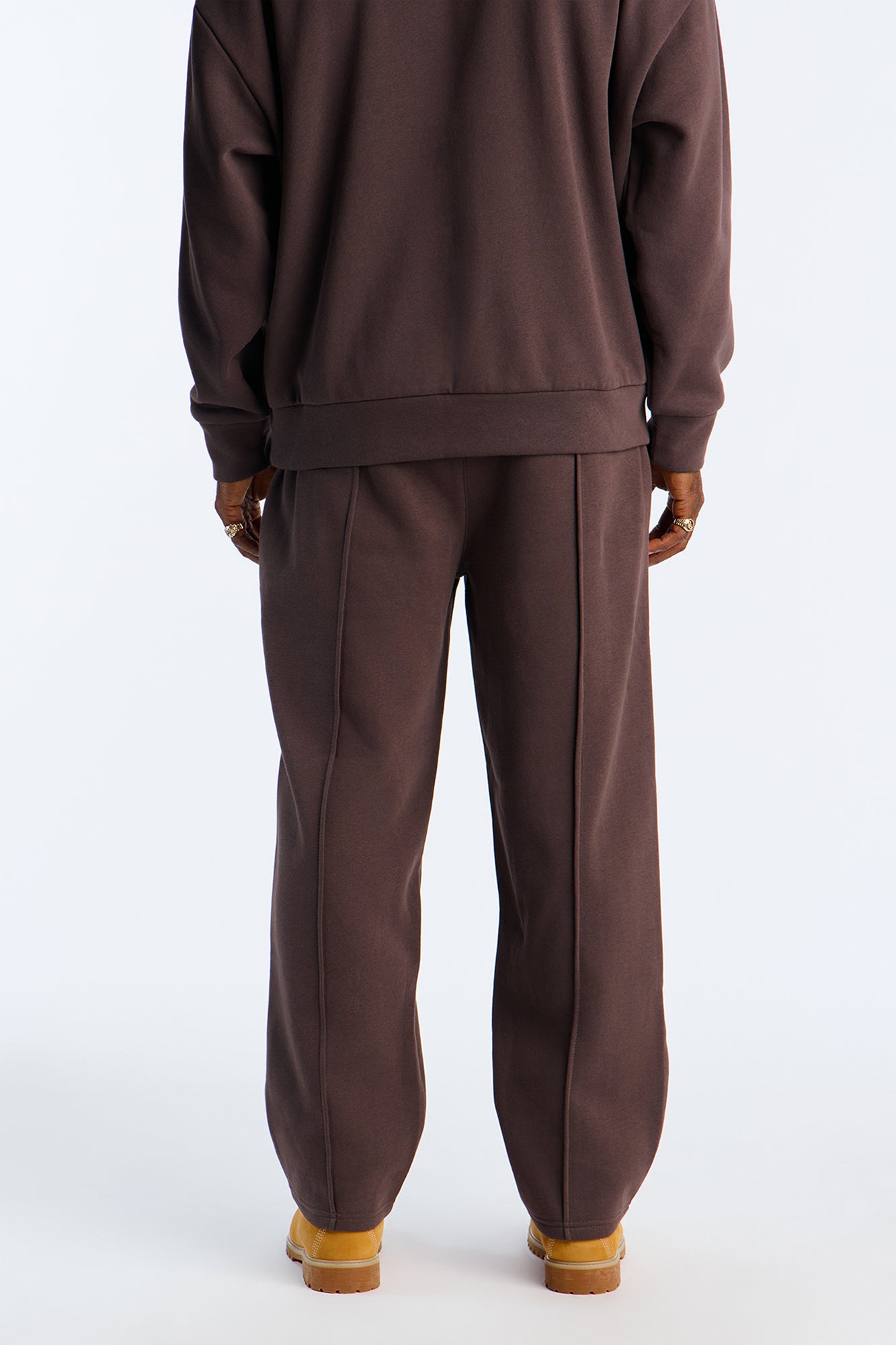 Saints Studio Embroidered Sweatpants - Chocolate