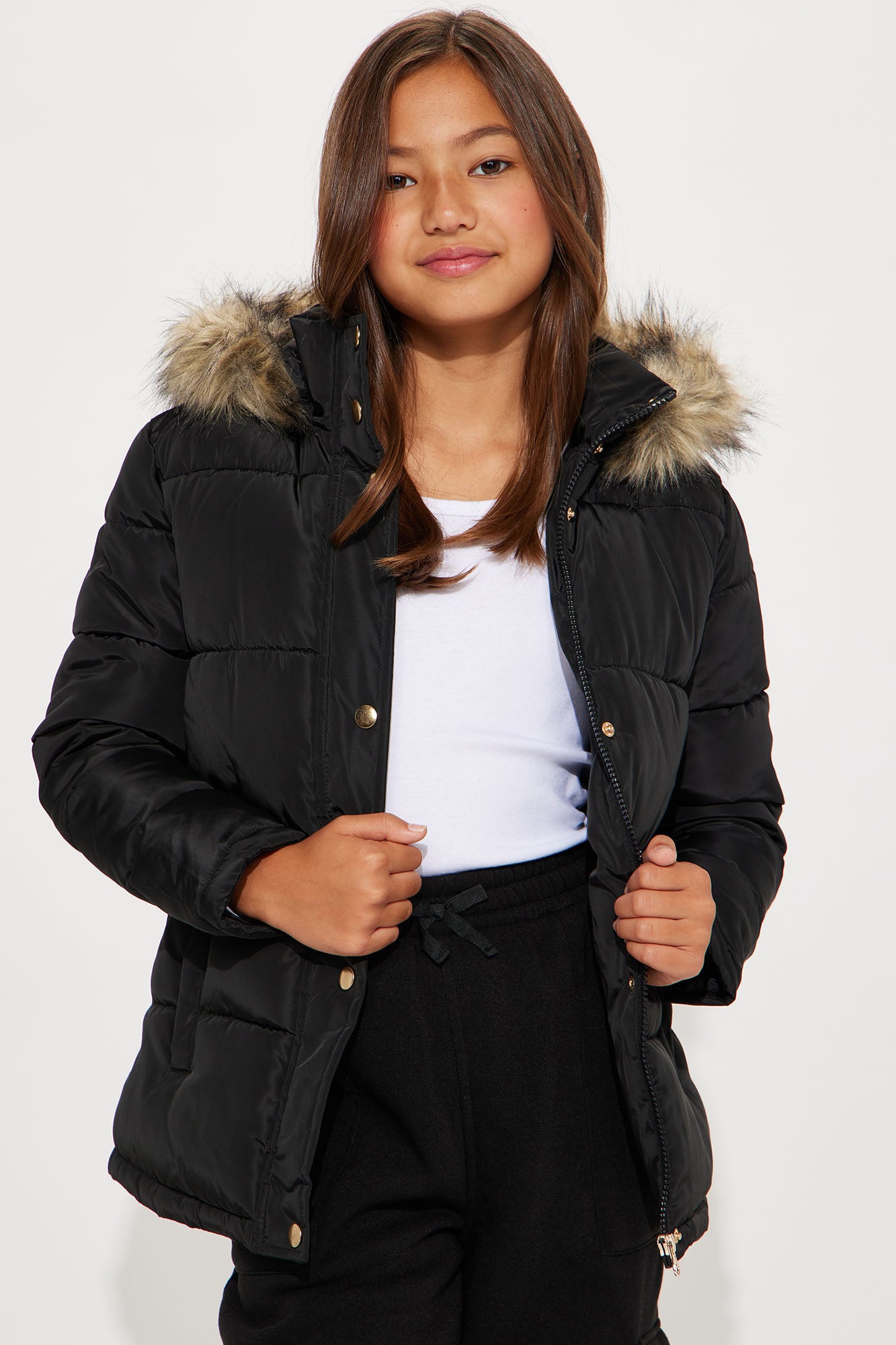 Mini Anorak Puffer Jacket - Black