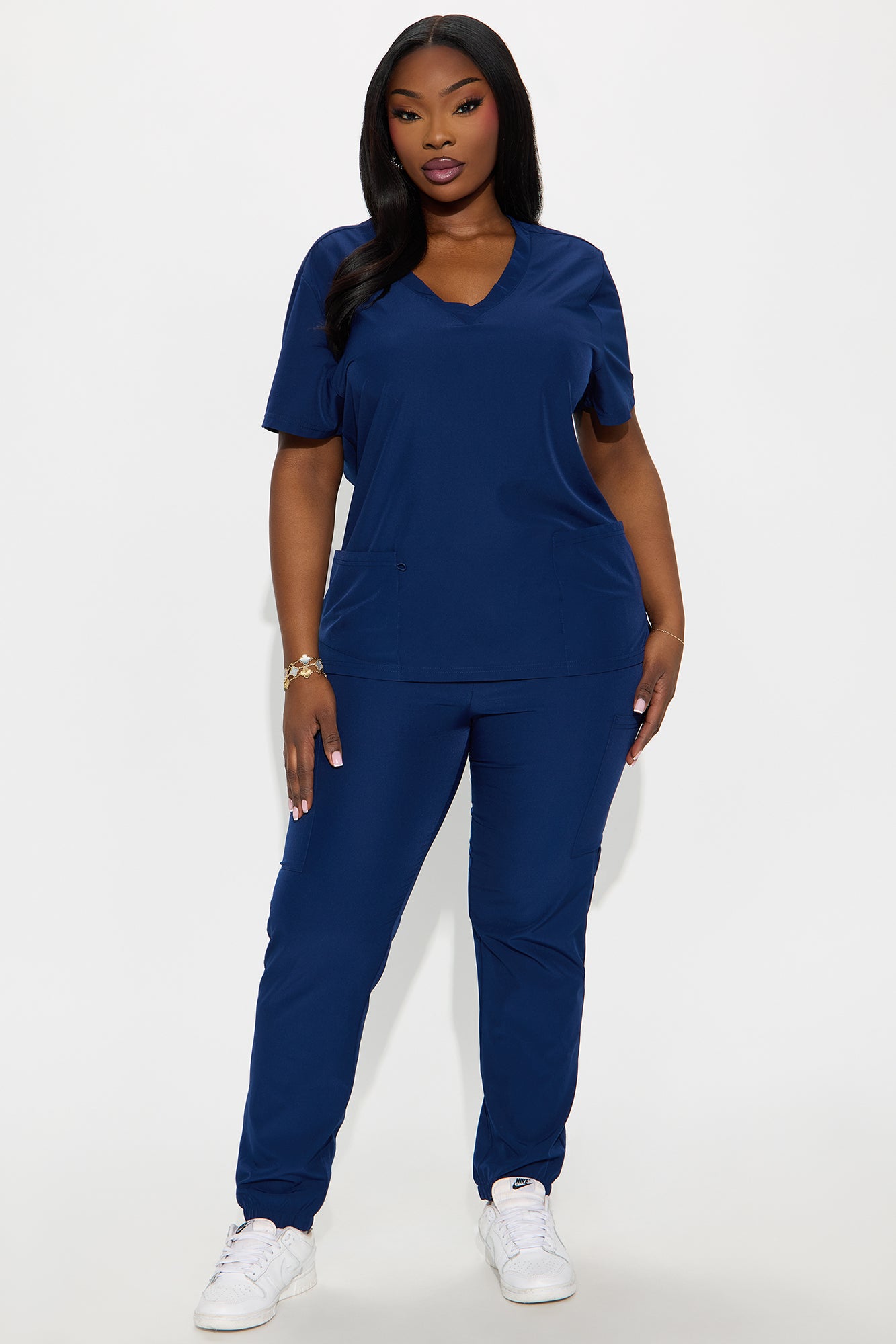 On Call Jogger Stretch Uniform Scrub Set - Navy