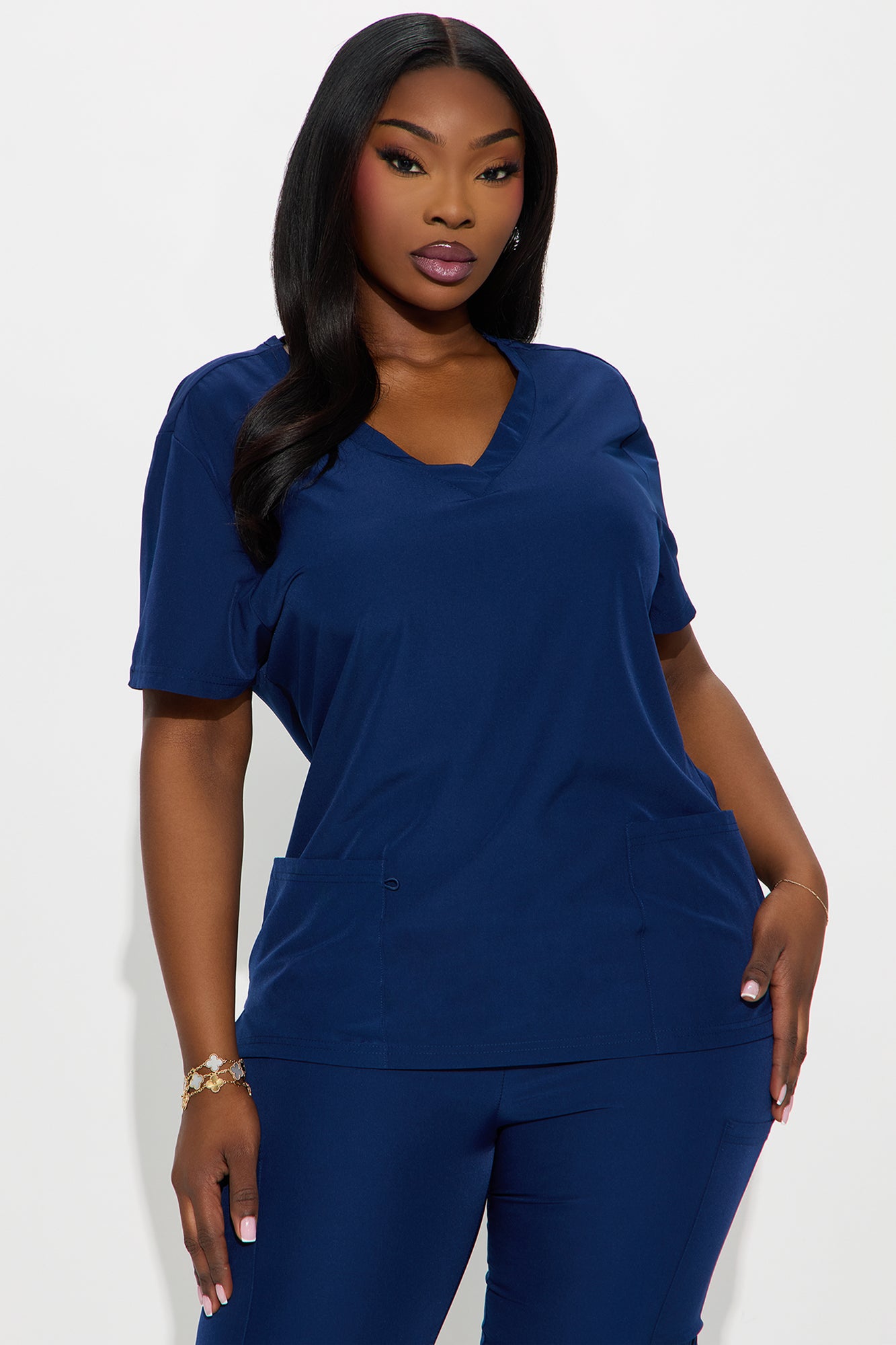 On Call Jogger Stretch Uniform Scrub Set - Navy