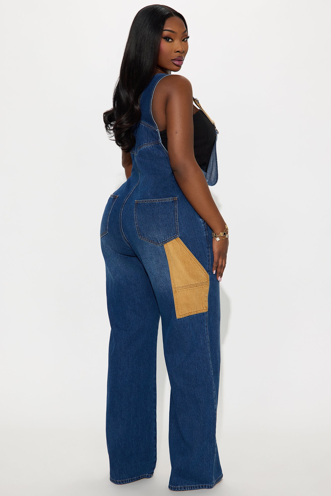 Busy Crafting Denim Overalls - Dark Wash