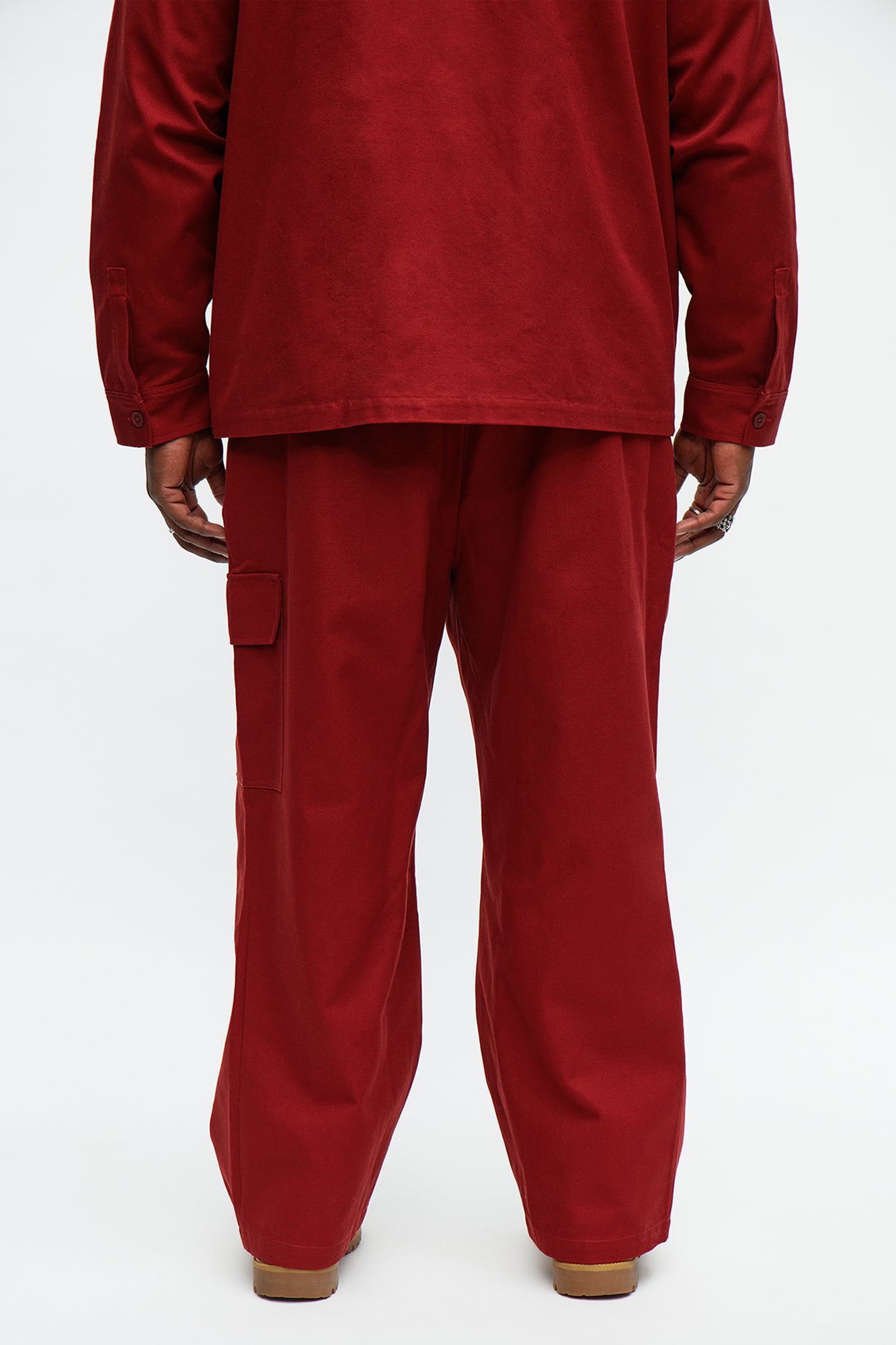 Baggy Fairfax Canvas Pant - Burgundy
