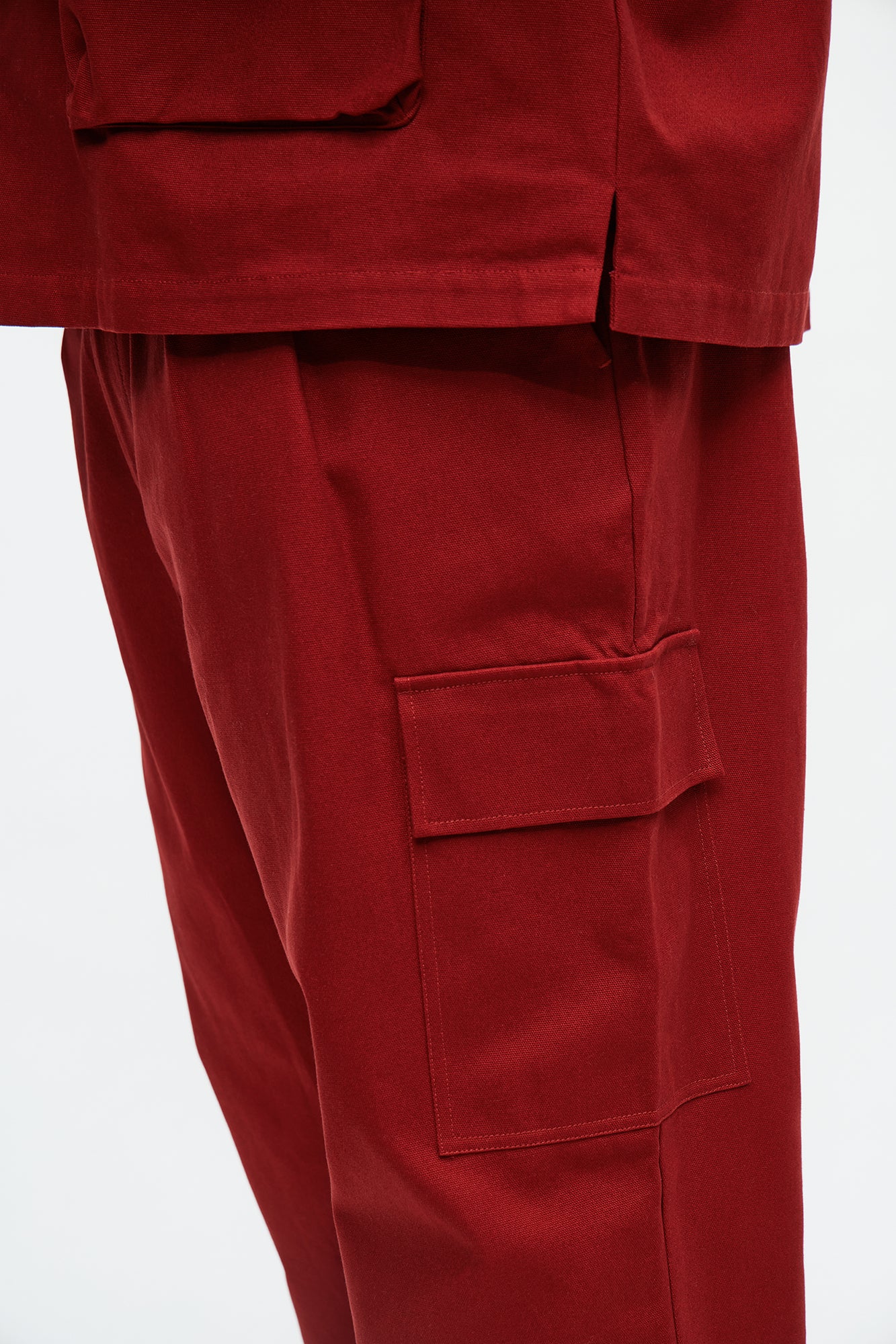 Baggy Fairfax Canvas Pant - Burgundy