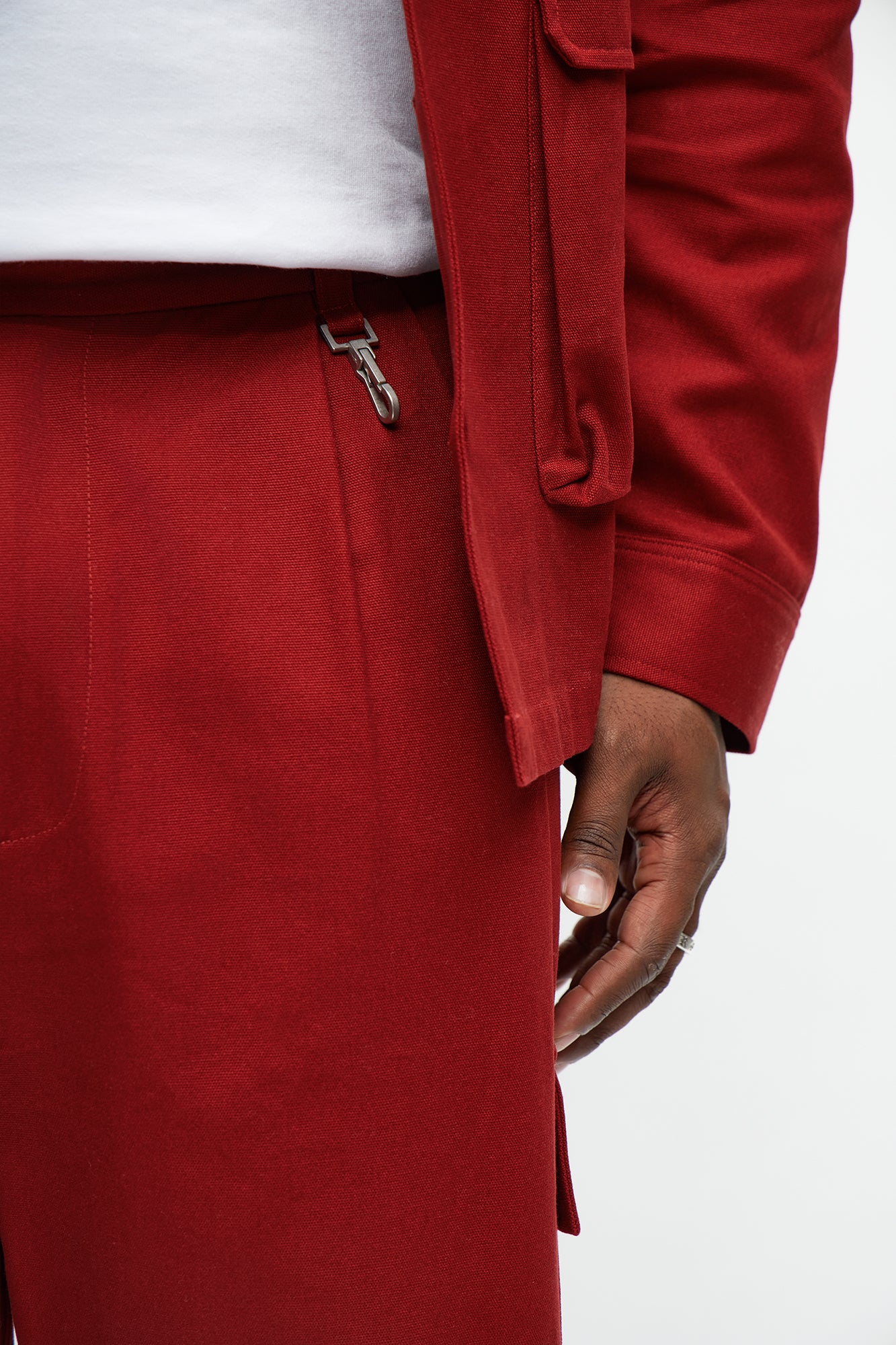 Baggy Fairfax Canvas Pant - Burgundy