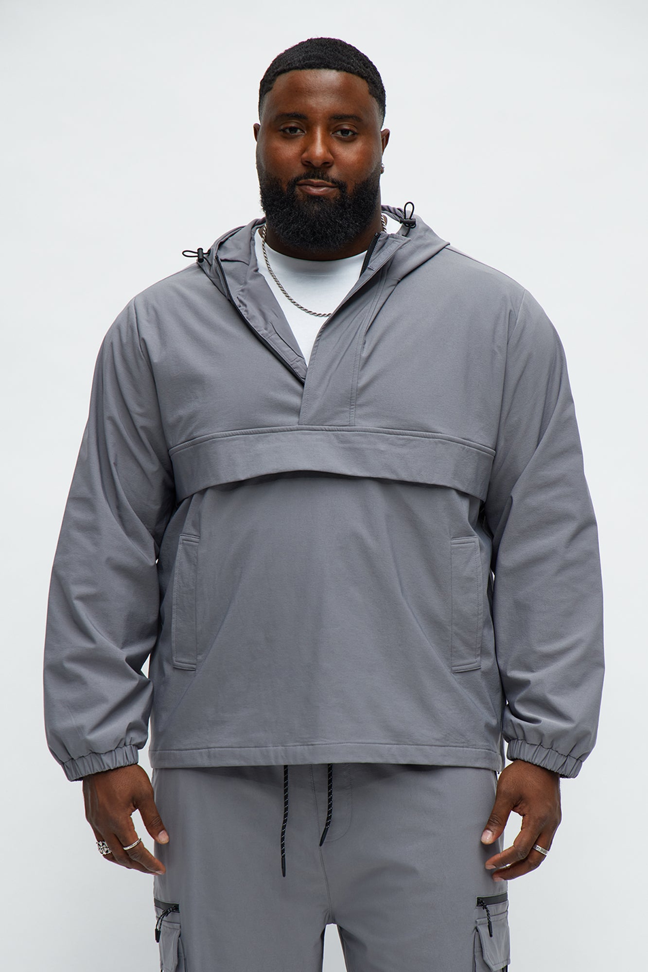 Desert Storm Pullover Anorak - Grey