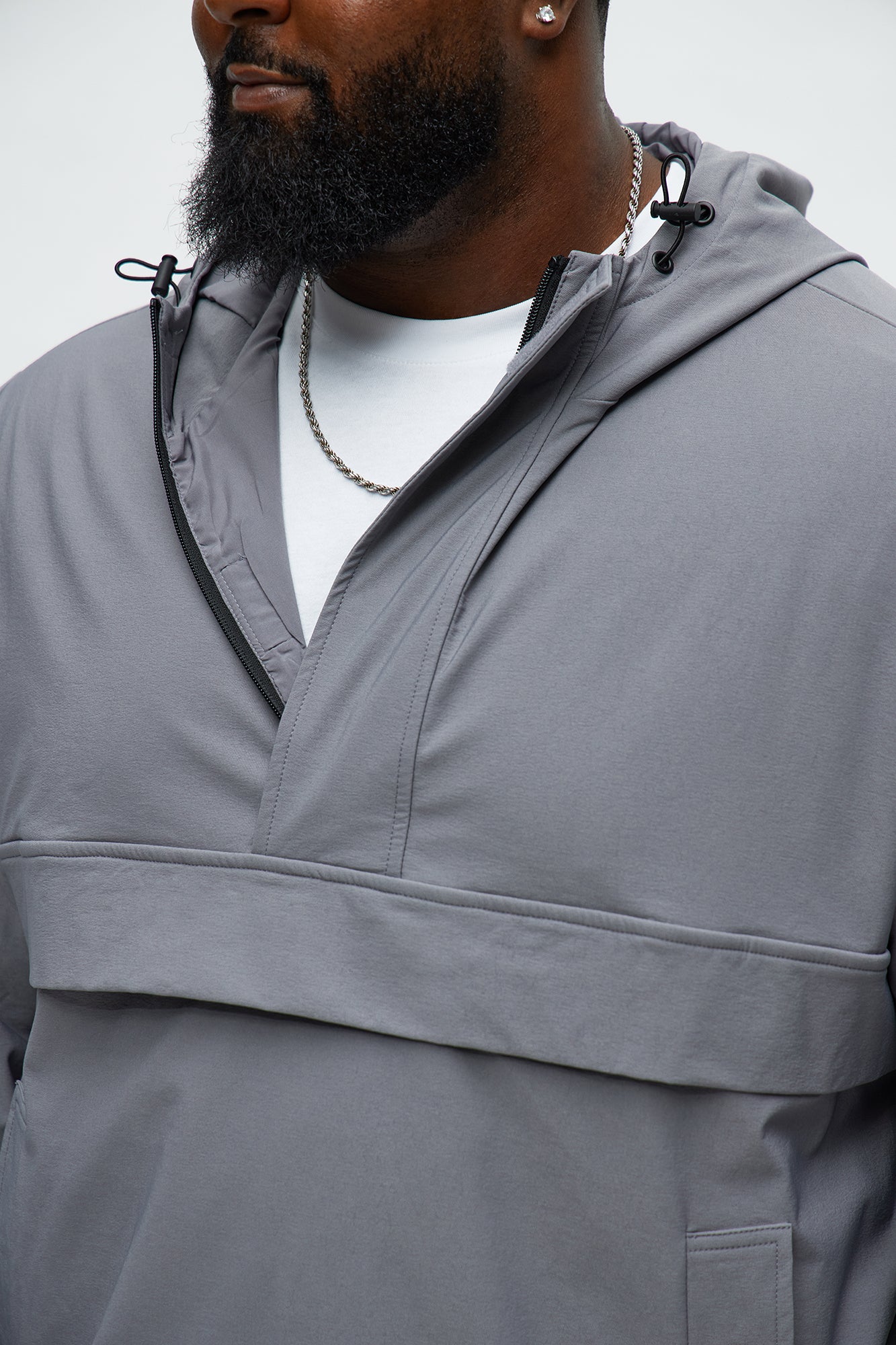 Desert Storm Pullover Anorak - Grey