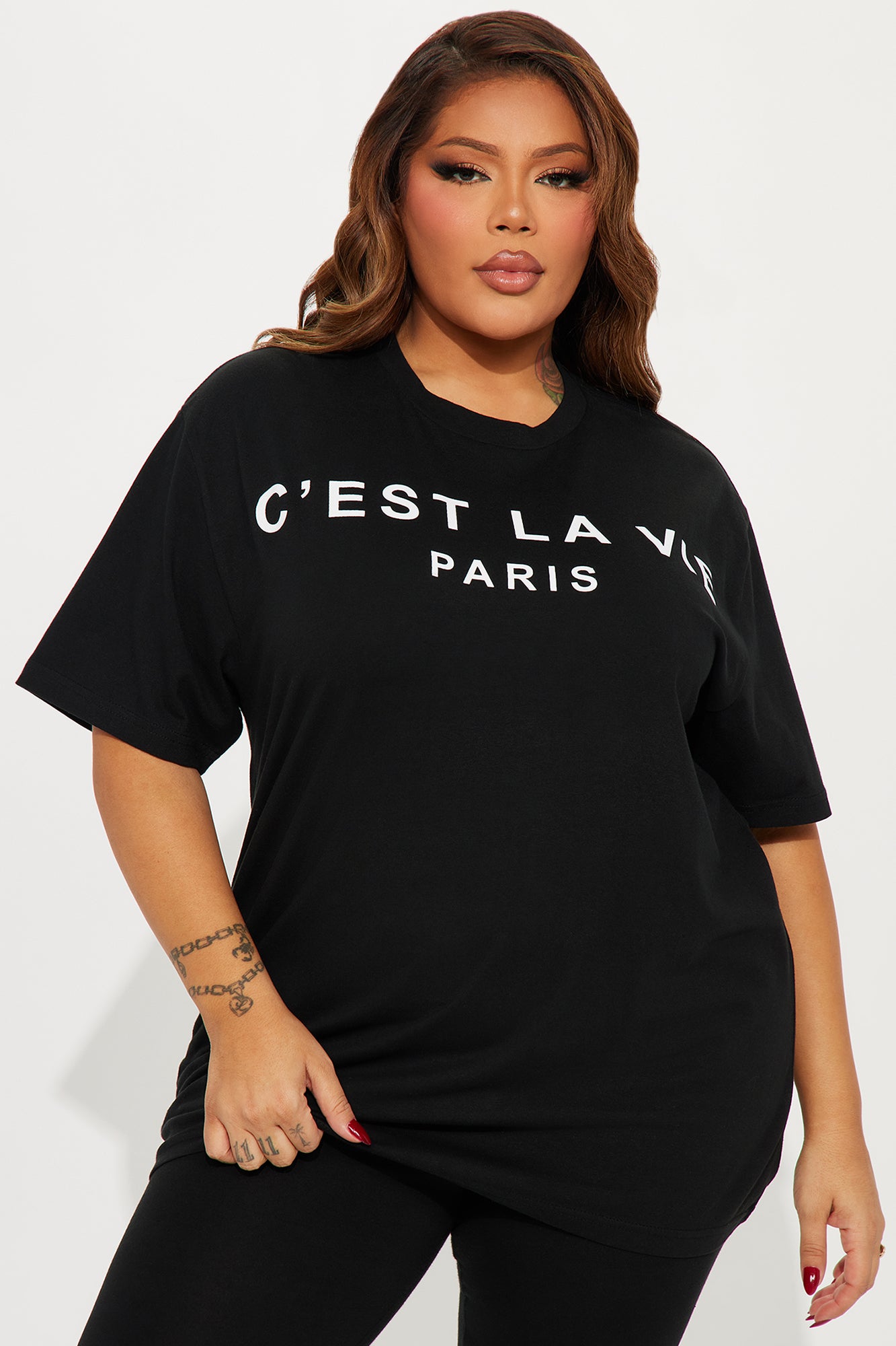 C'est La Vie Legging Set - Black