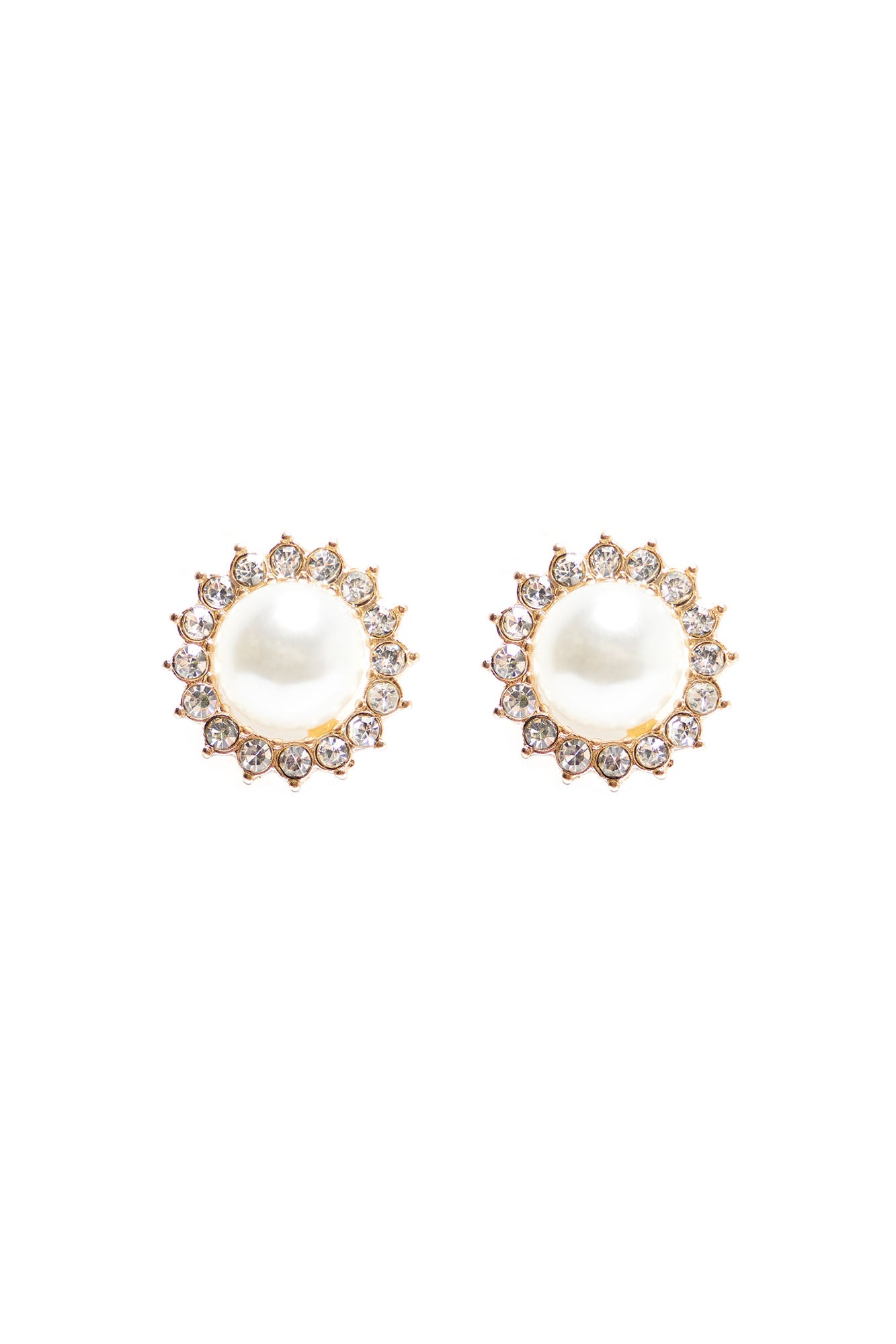 Keep It Simple Pearl Studs - Gold