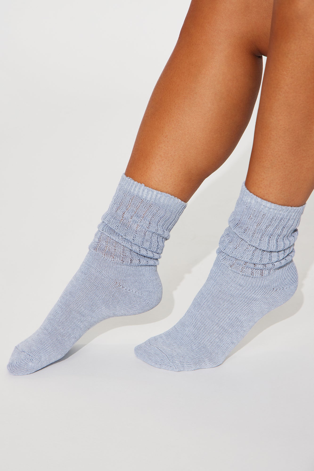 3 Pack Scrunch Socks - Grey/combo