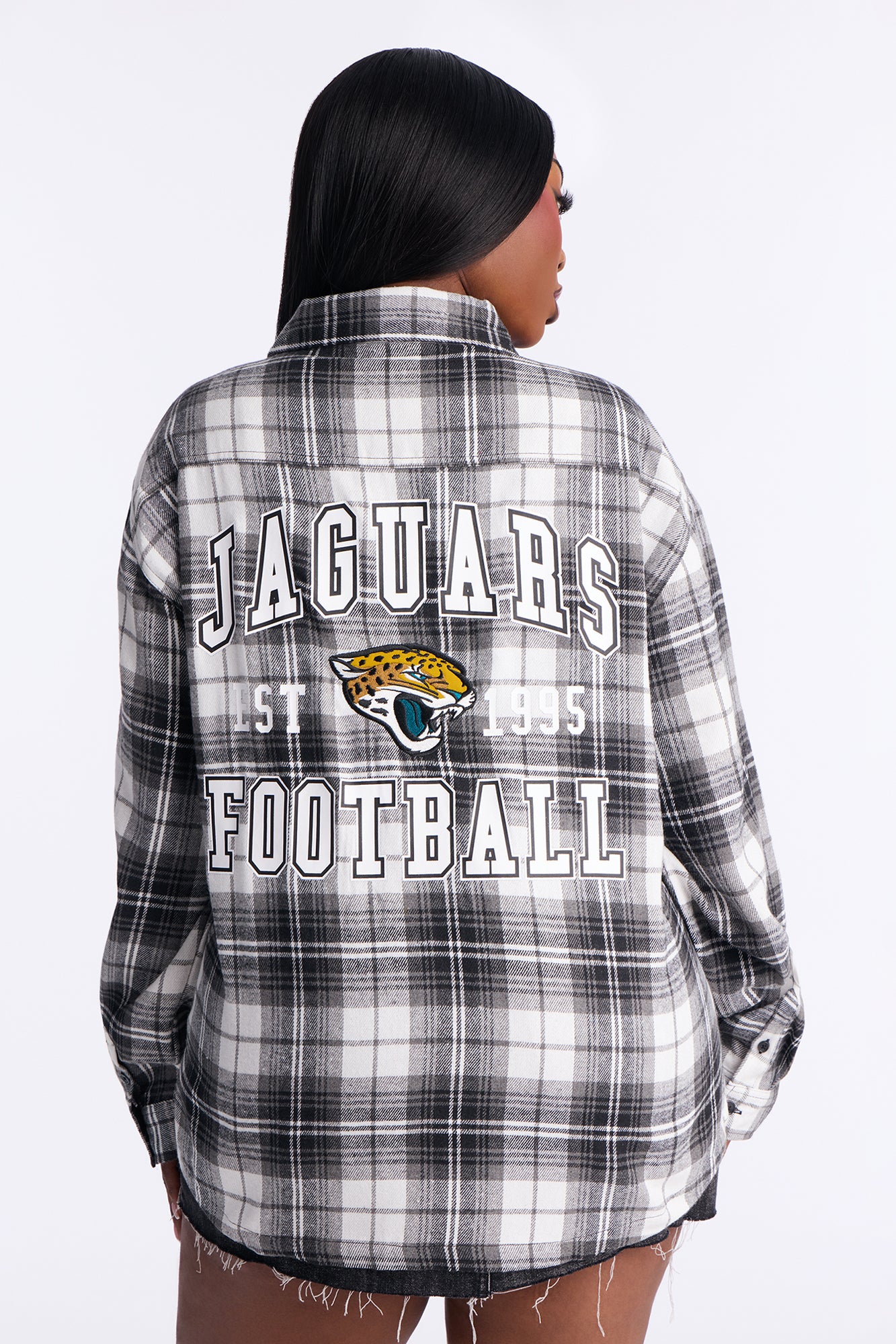 NFL Jacksonville Jaguars Plaid Flannel - Black/combo