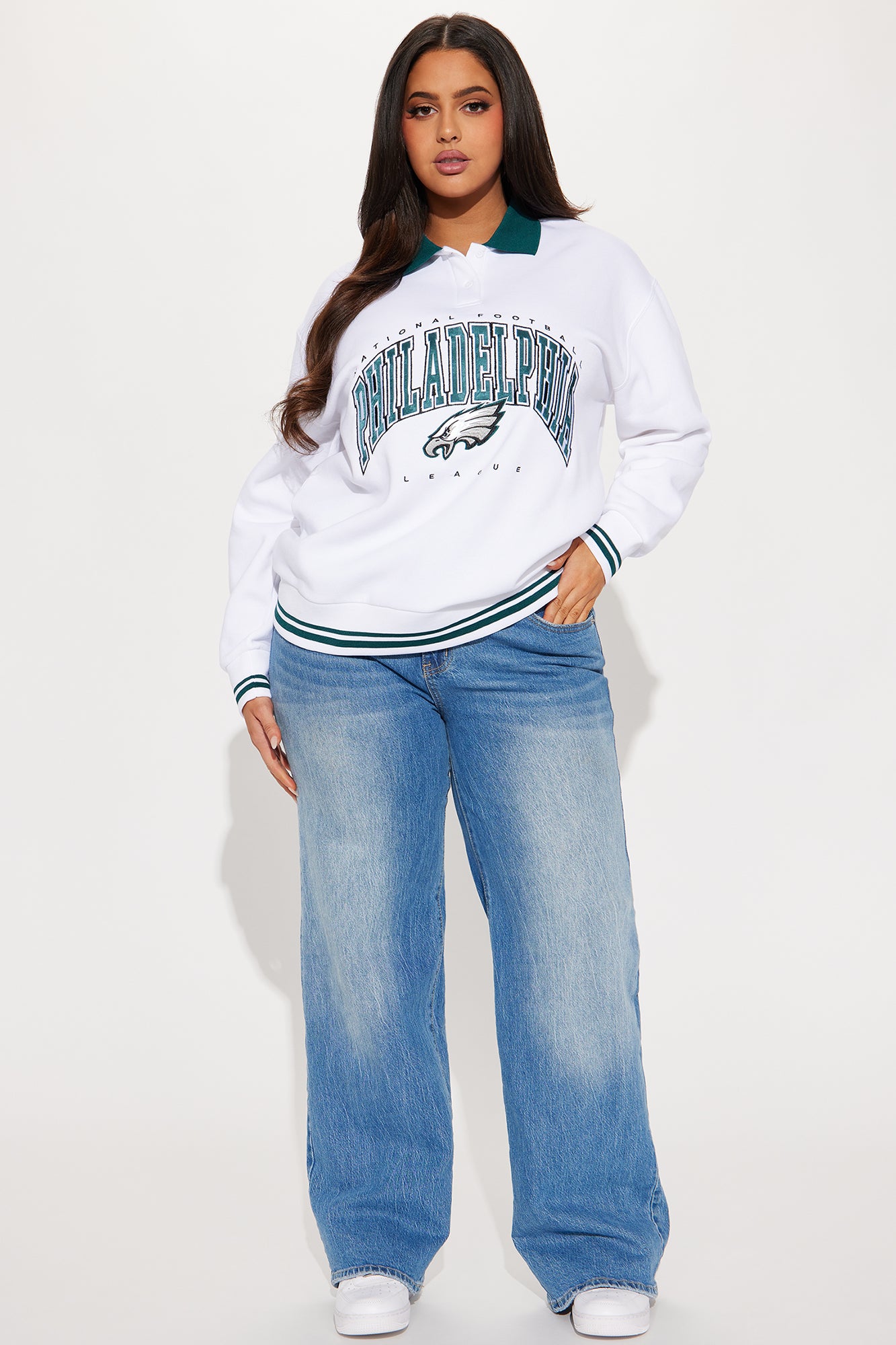 Bring It Home Eagles Sweatshirt - White