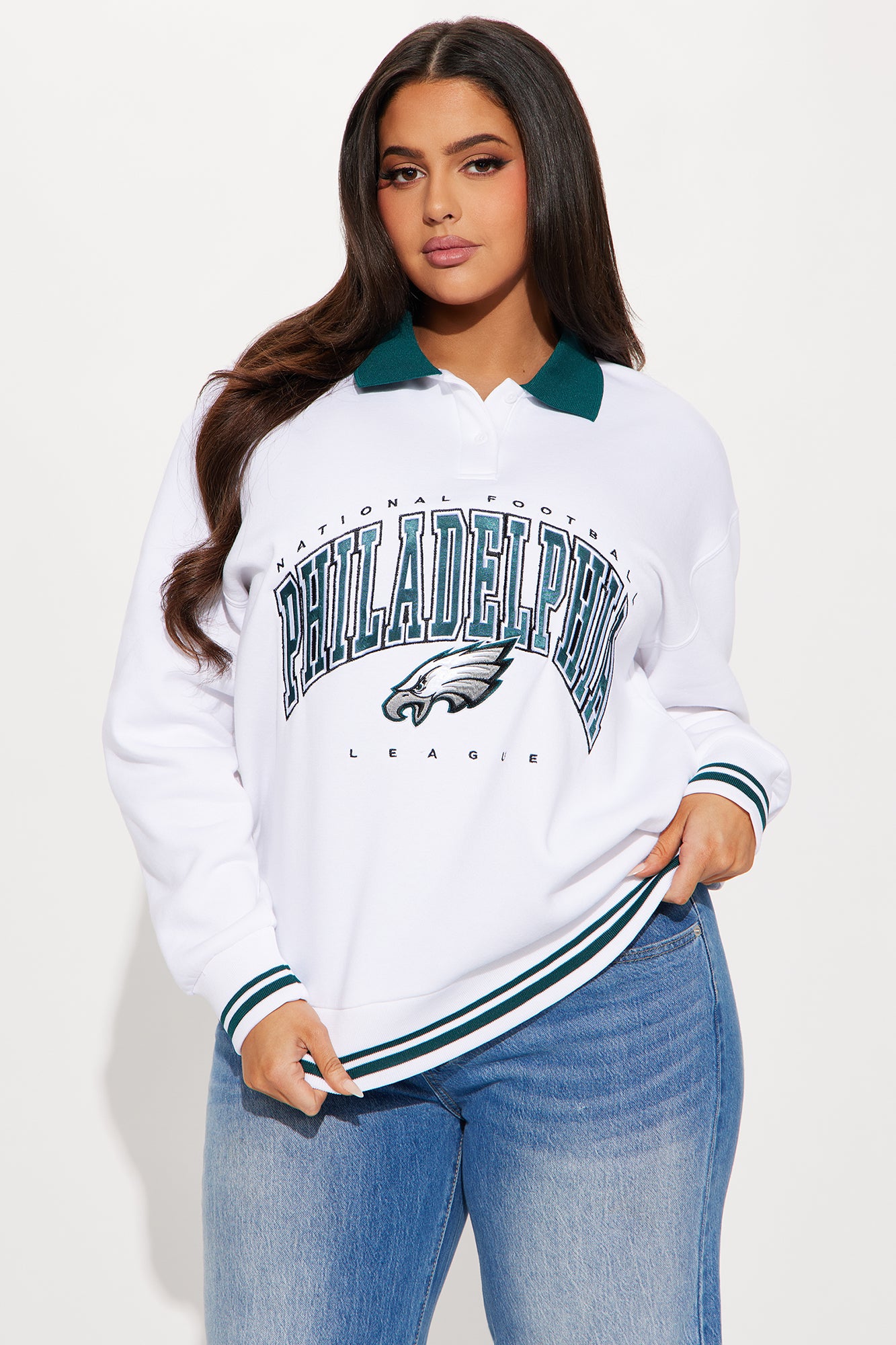 Bring It Home Eagles Sweatshirt - White