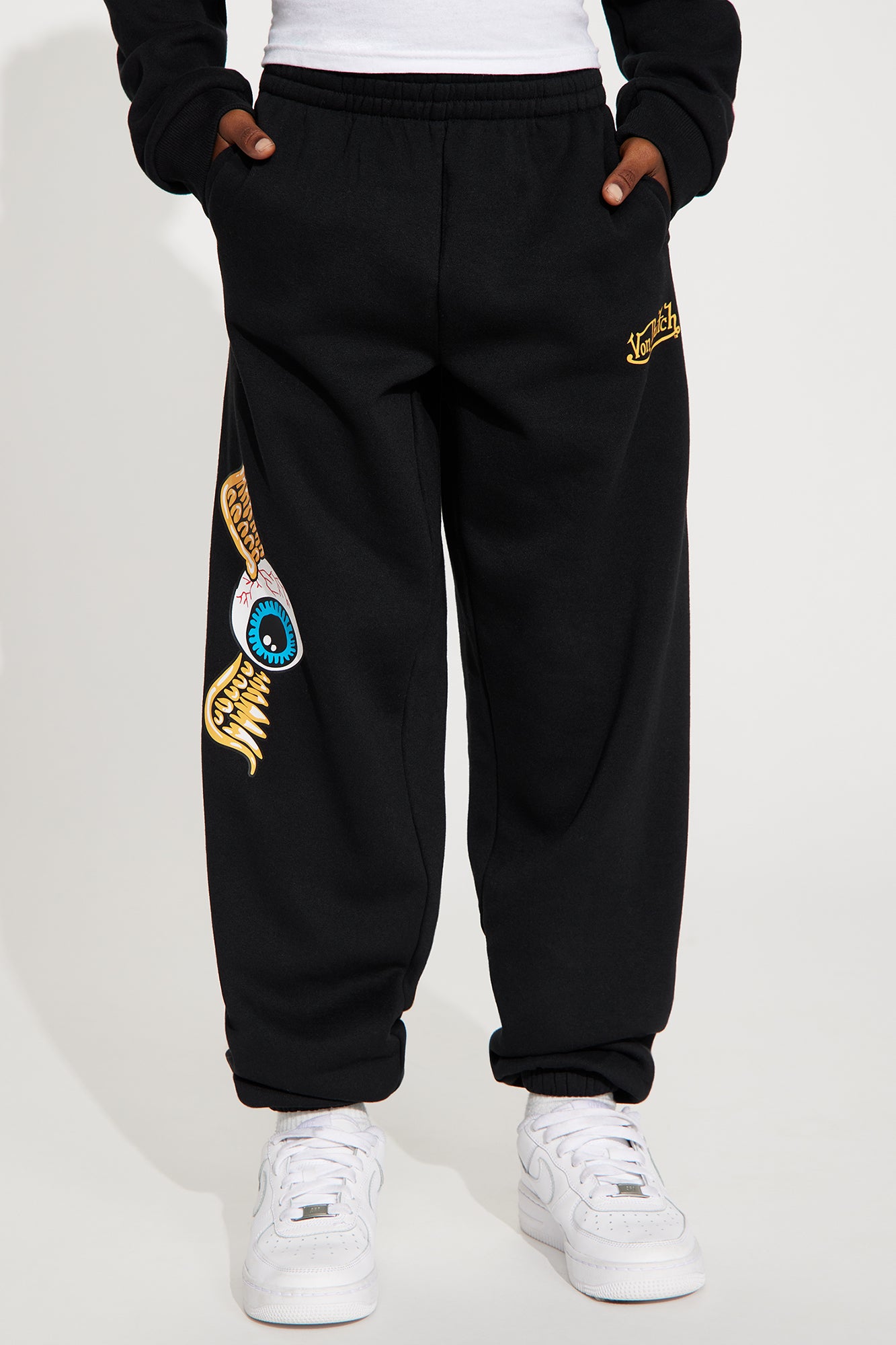Mini Von Dutch Lost Angels Sweatpants - Black