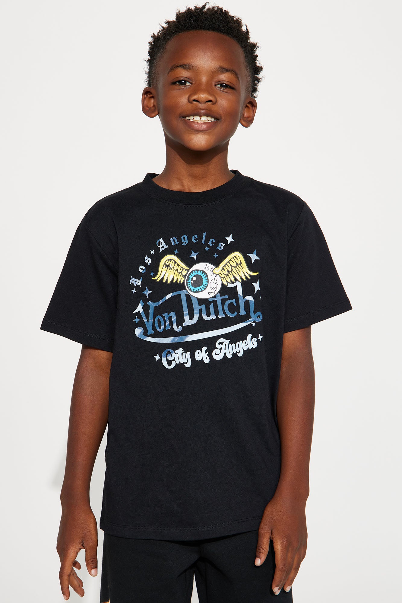 Mini Von Dutch City Of Angels Short Sleeve Tee - Black