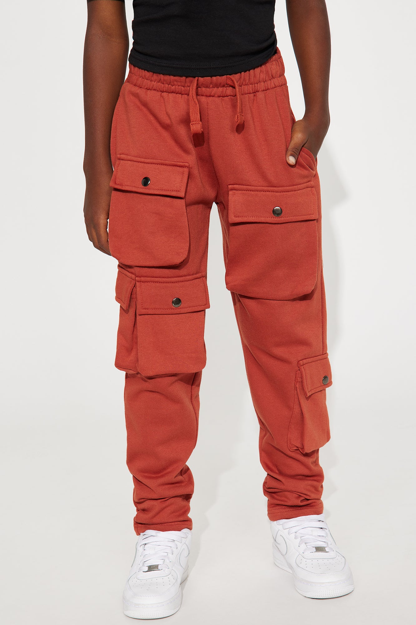 Mini Lavine Fleece Cargo Pant - Terracotta