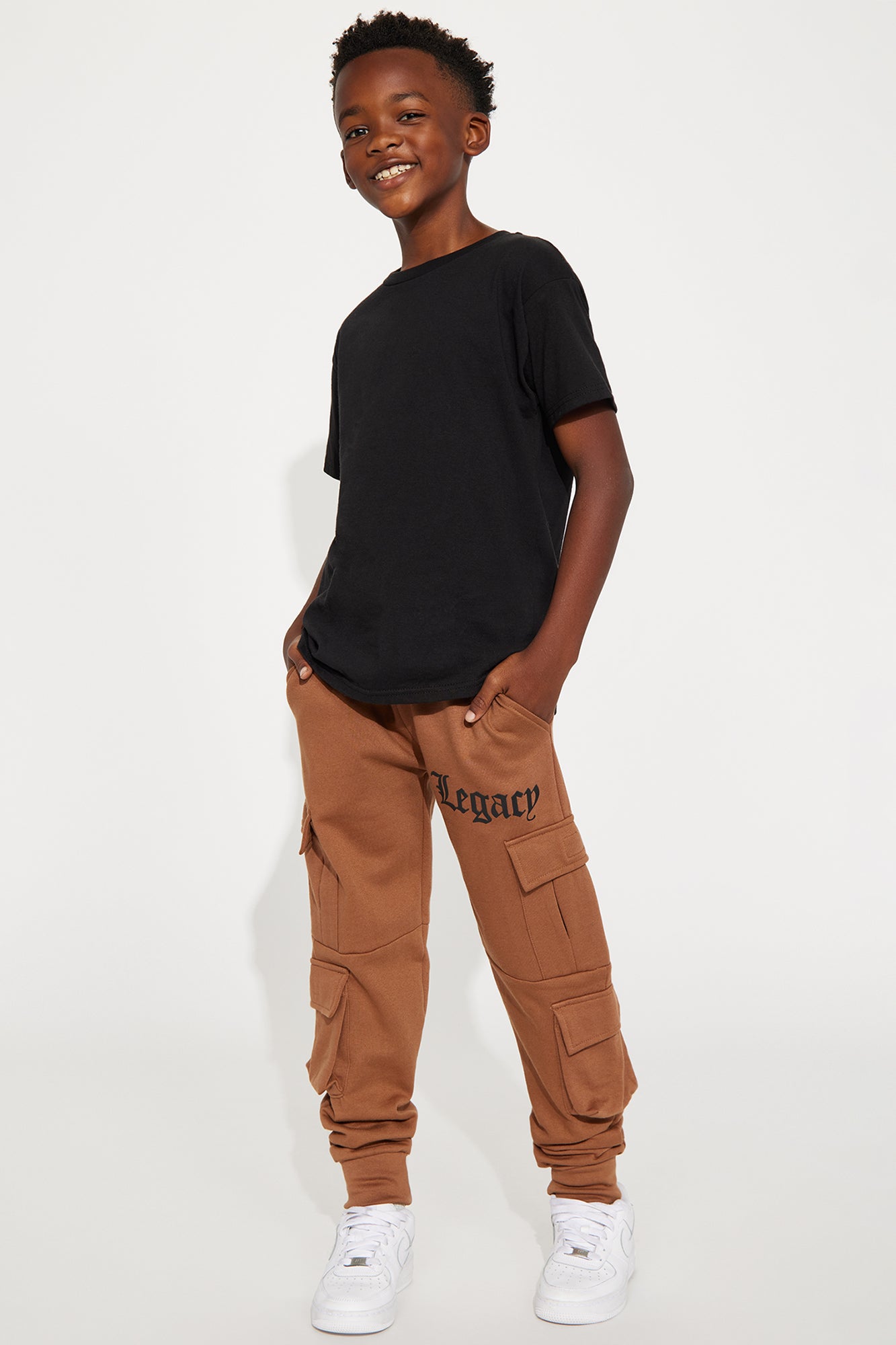 Mini Live Your Legacy Fleece Jogger Pant - LightBrown