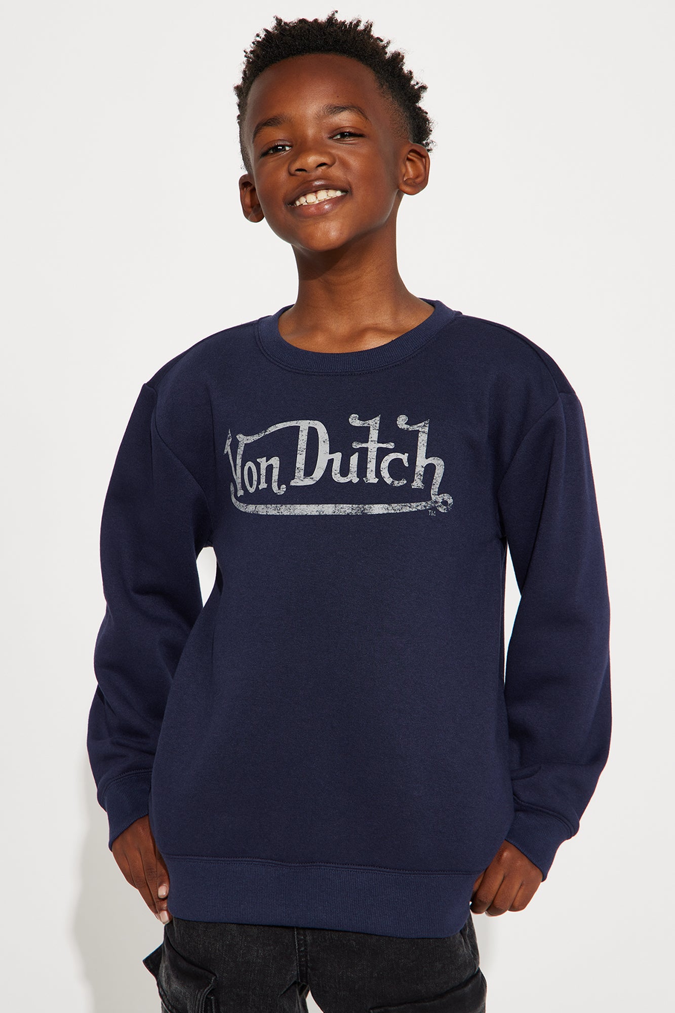 Mini Von Dutch Crewneck Sweatshirt - Navy