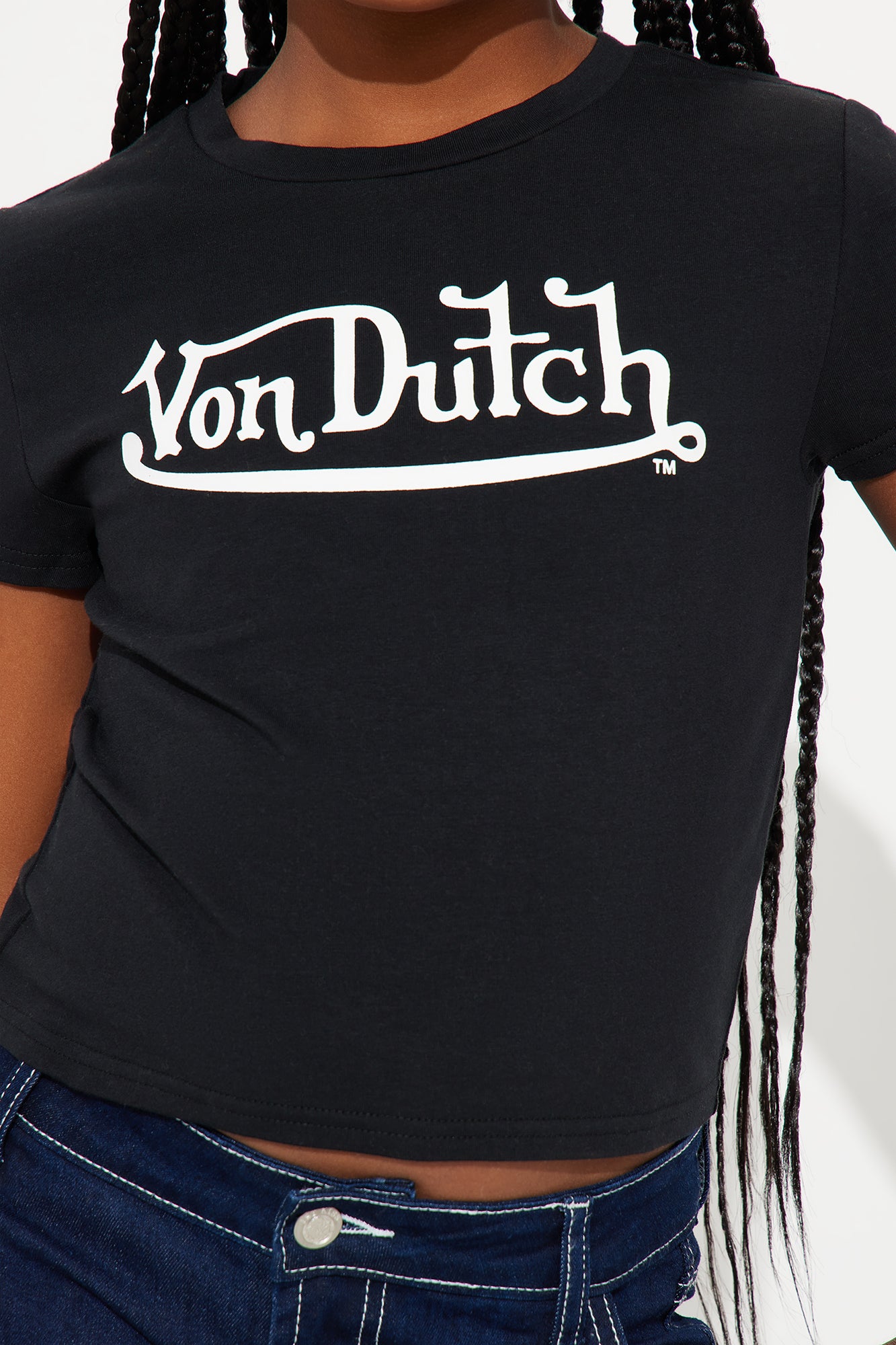 Mini Von Dutch OG Baby Tee - Black/White