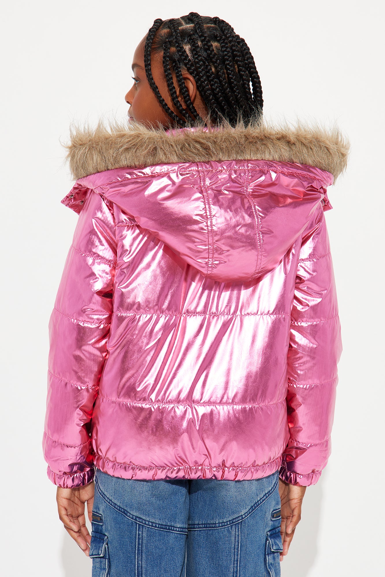 Mini Always Ready For The Weather Puffer Jacket - Pink