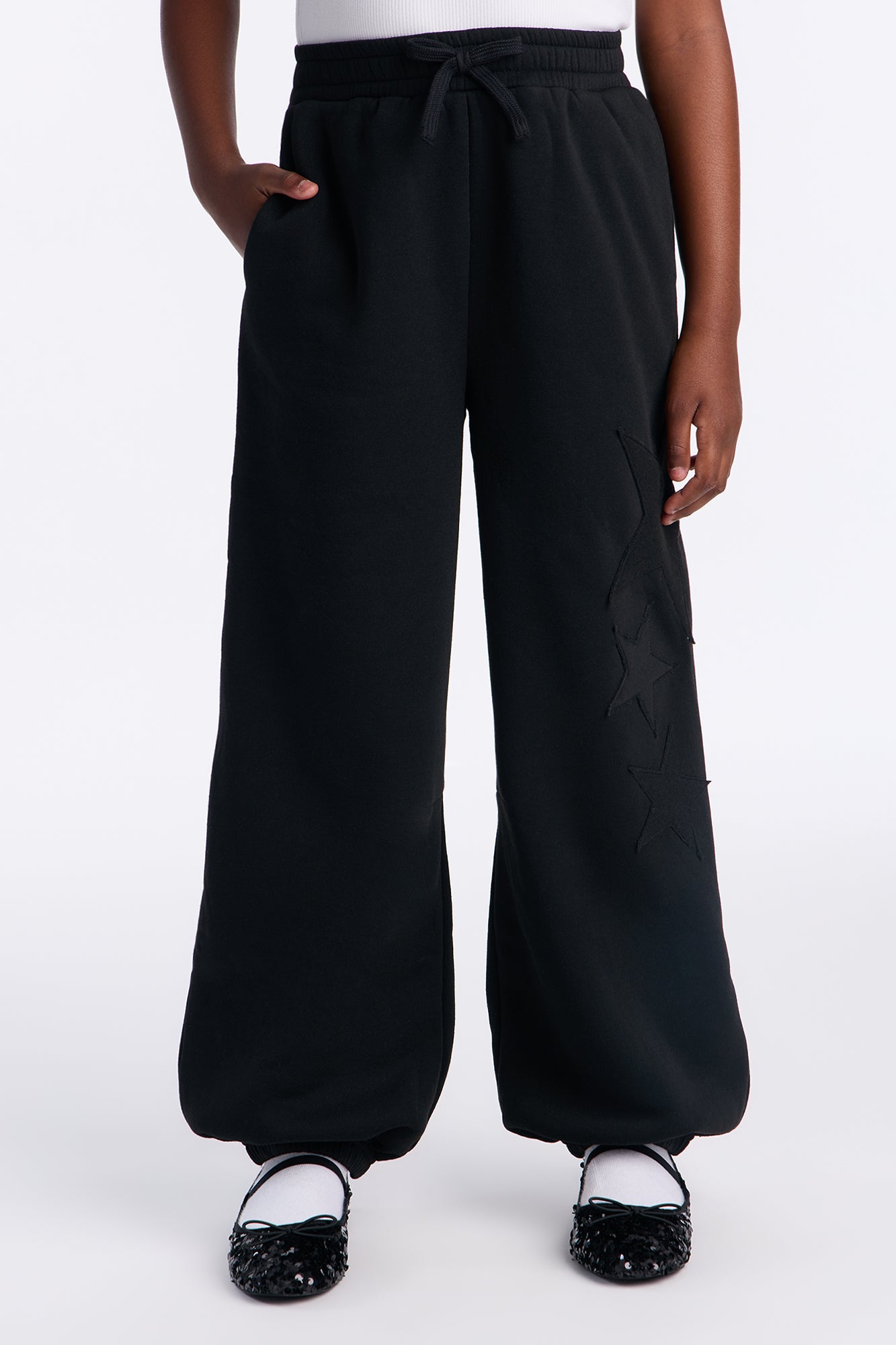 Mini Look At The Stars Jogger Pants - Black