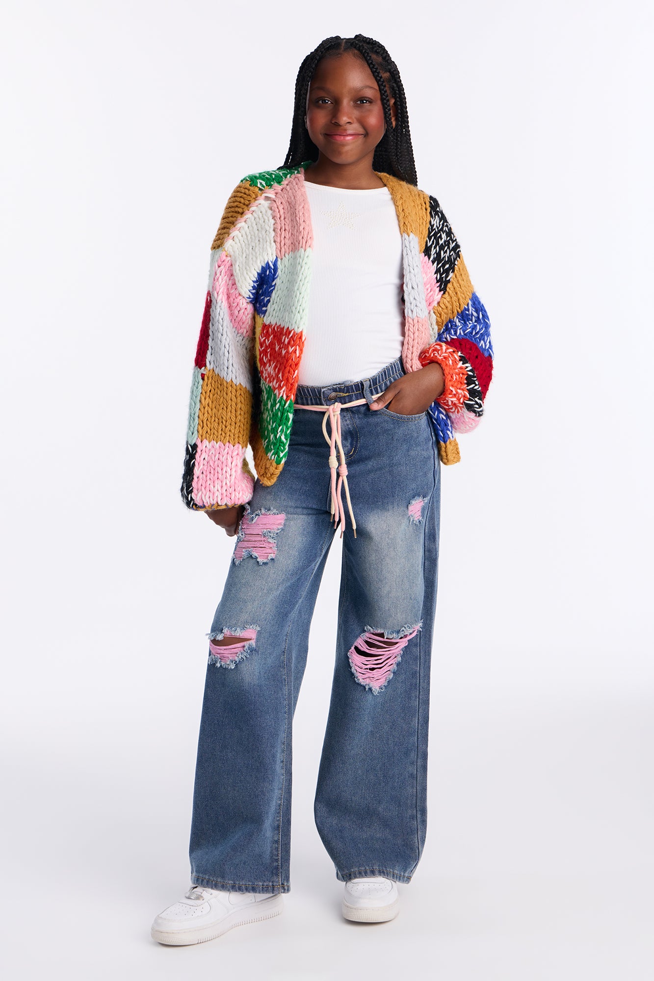 Mini Day After Day Wide Leg Jeans - Medium Wash