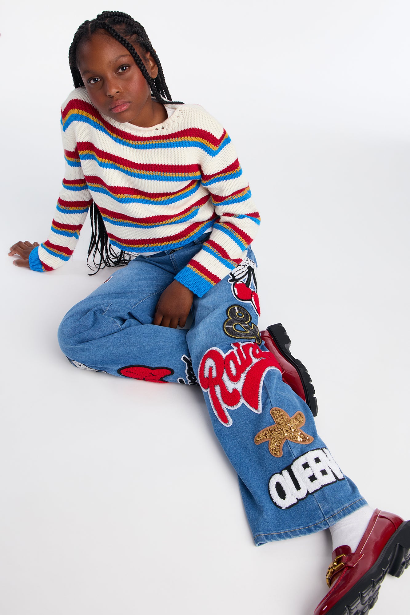 Mini Show Off Your Cheer Wide Leg Jeans - Medium Wash