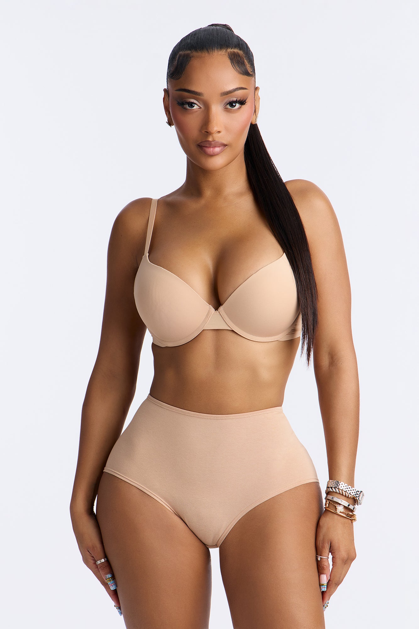 Nova Cotton Boyshort Panty - Nude
