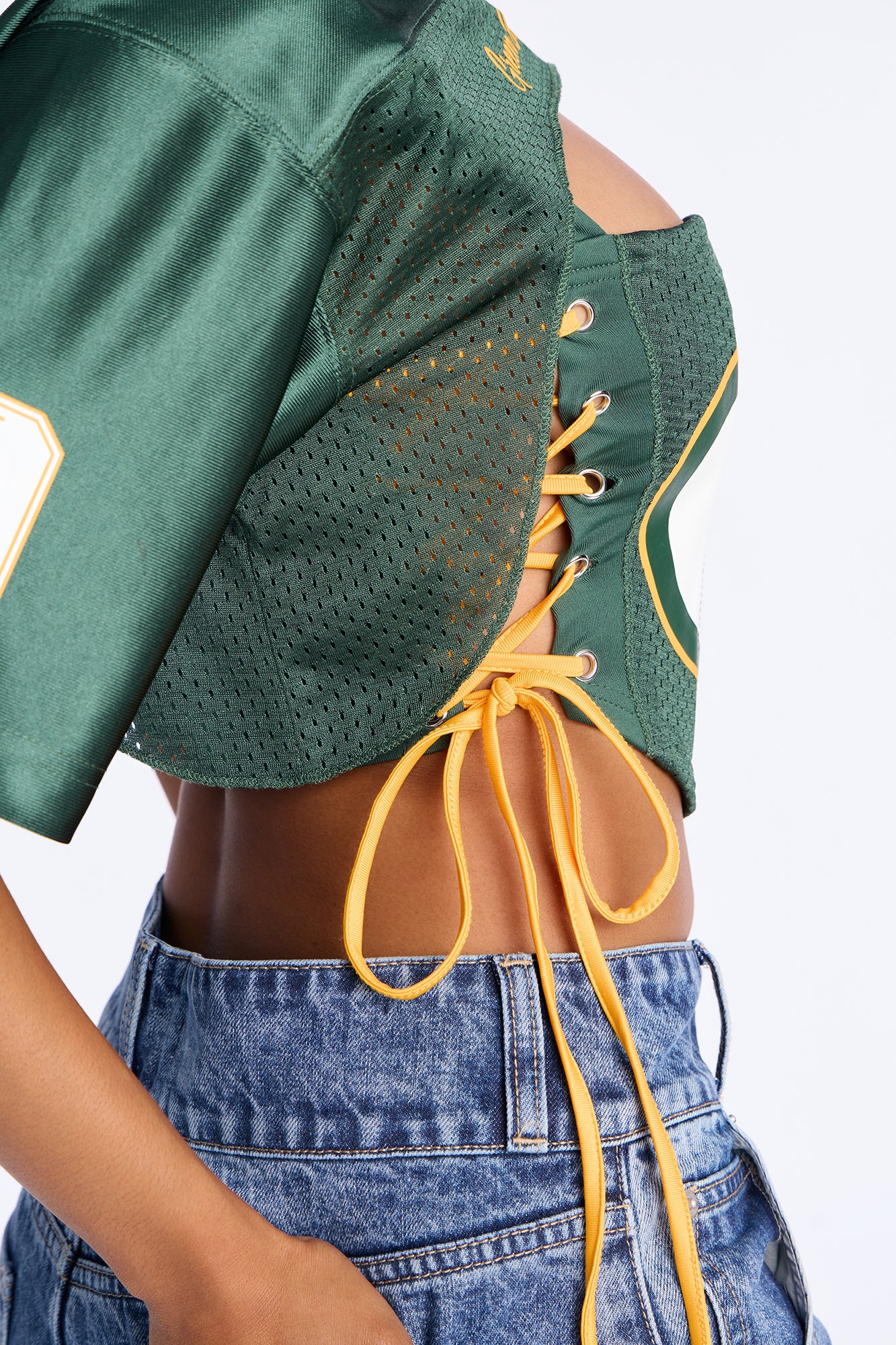 NFL Green Bay Packers Corset Top - Green/combo