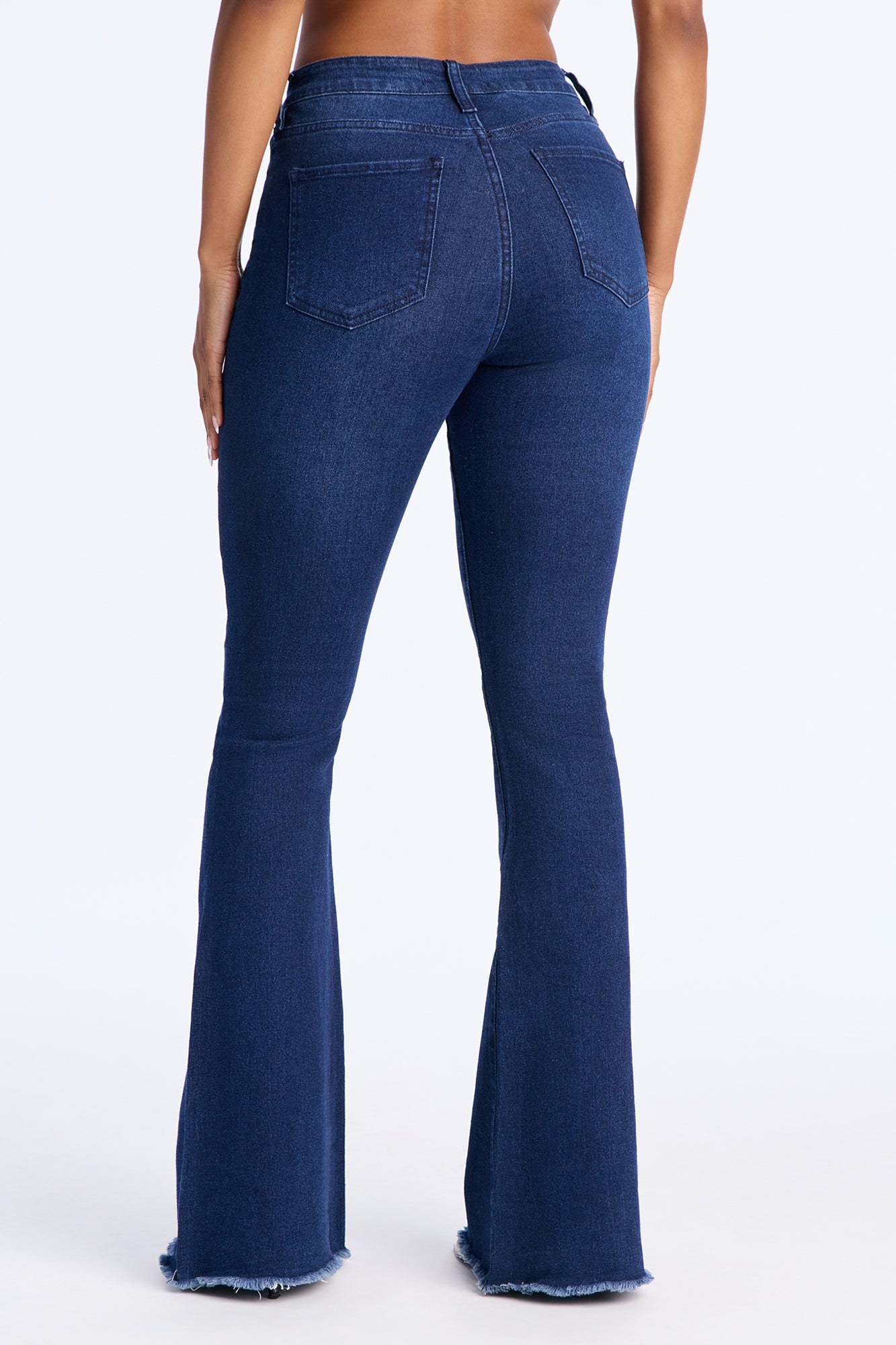 She Ate High Rise Stretch Flare Jeans - Dark Wash