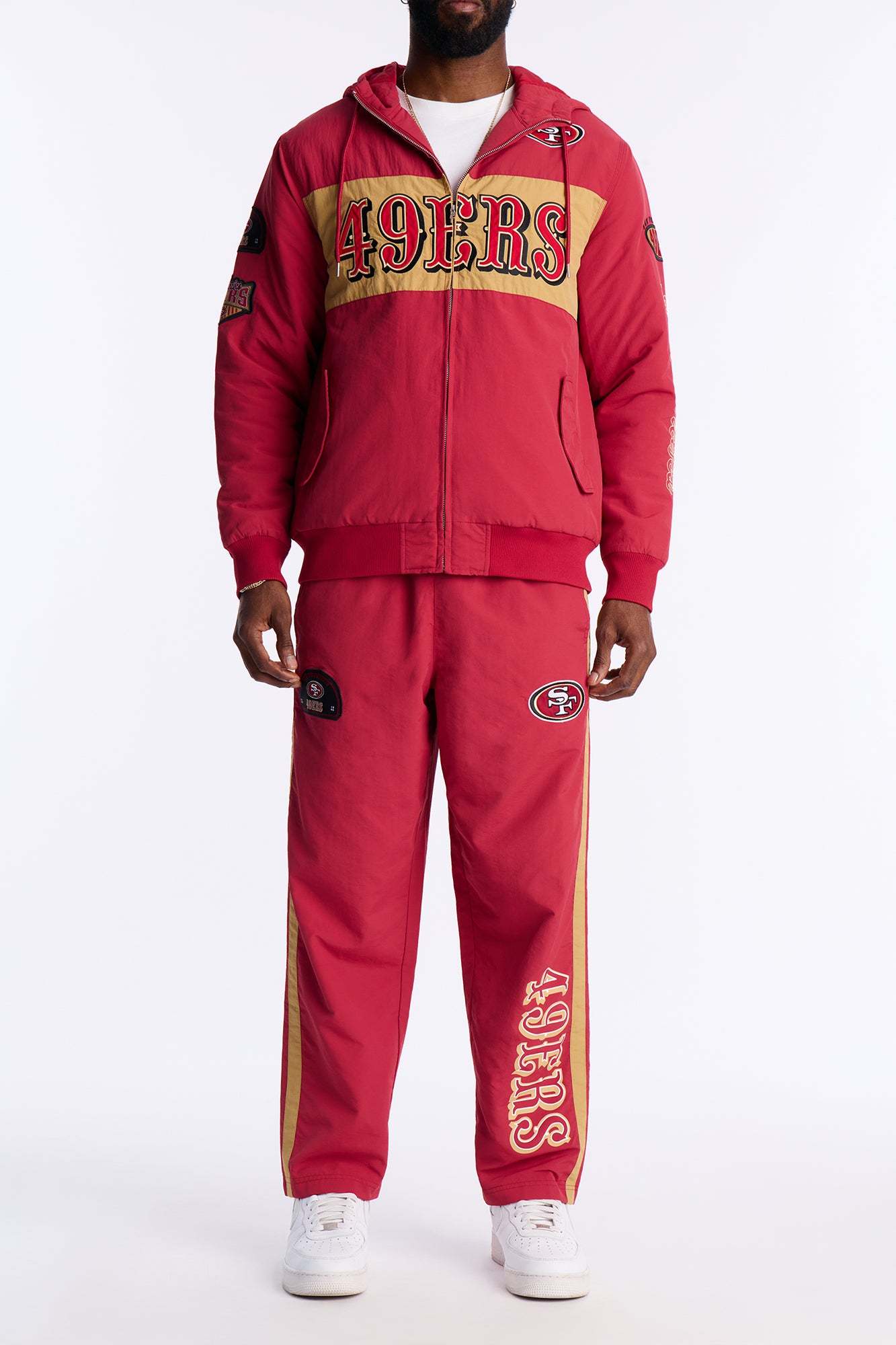49ers Carbon Wind Straight Pant - Red/combo