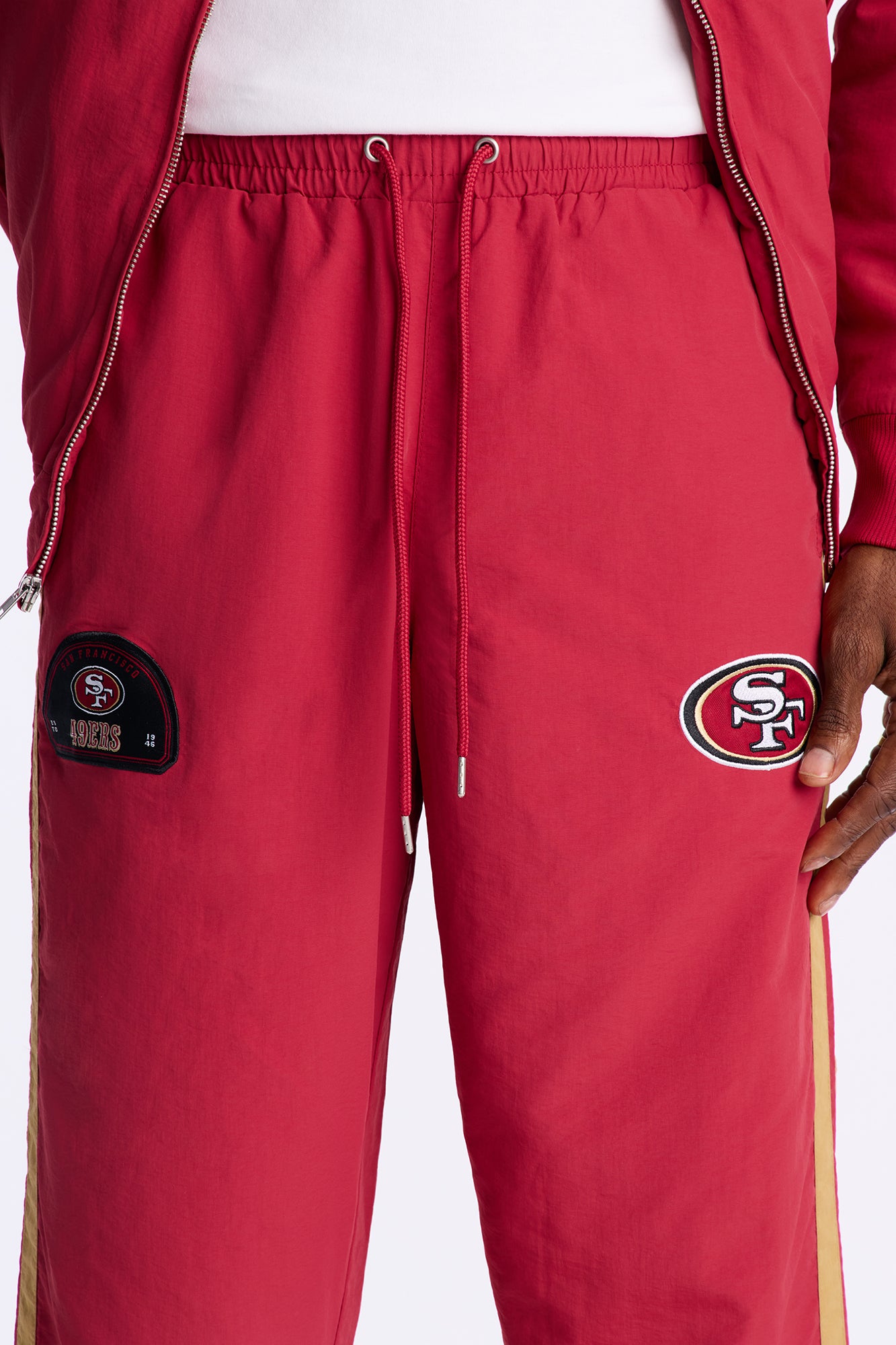 49ers Carbon Wind Straight Pant - Red/combo
