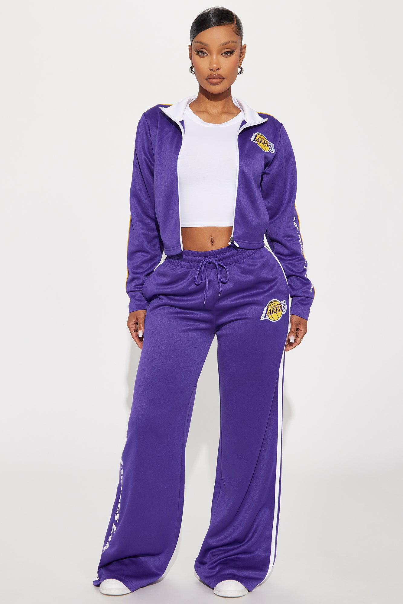 Lakers Halftime Zip Up Jacket - Purple