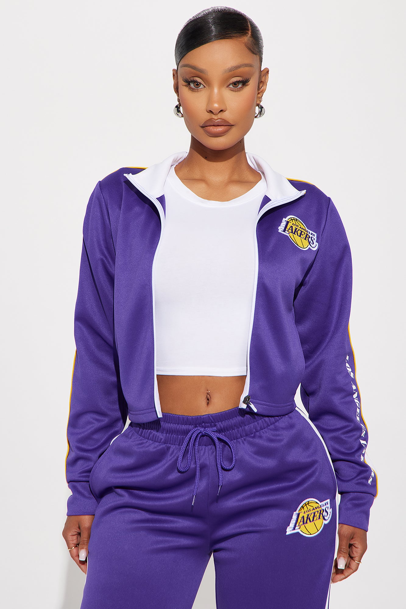 Lakers Halftime Zip Up Jacket - Purple