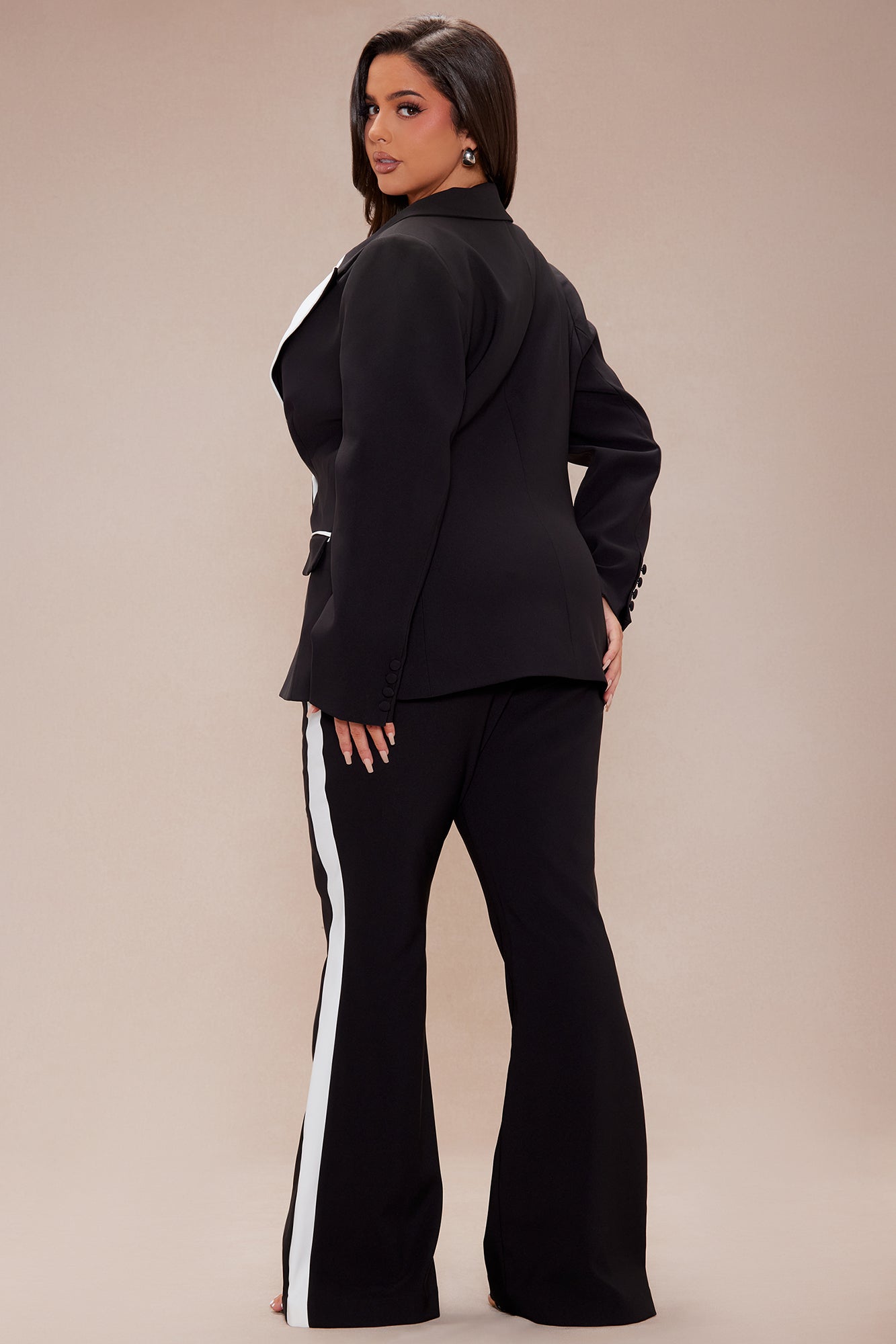 Double Take Suit Set - Black/White