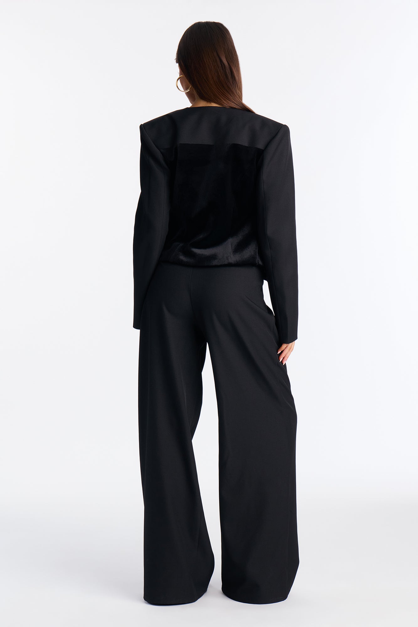 Gretta Blazer Pant Set - Black
