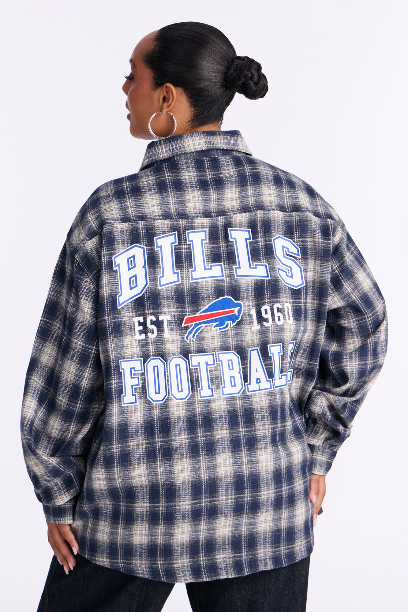 NFL Buffalo Bills Plaid Flannel - Blue/combo