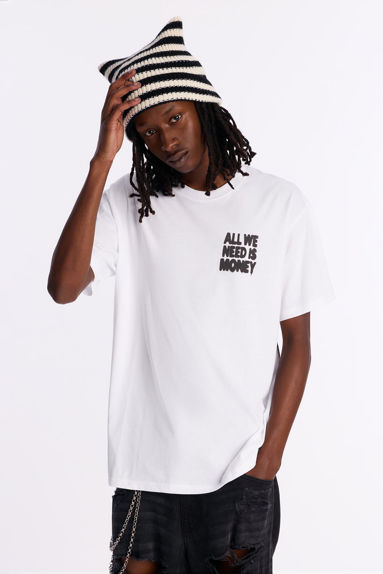 All We Need Is Money Short Sleeve Tee - White