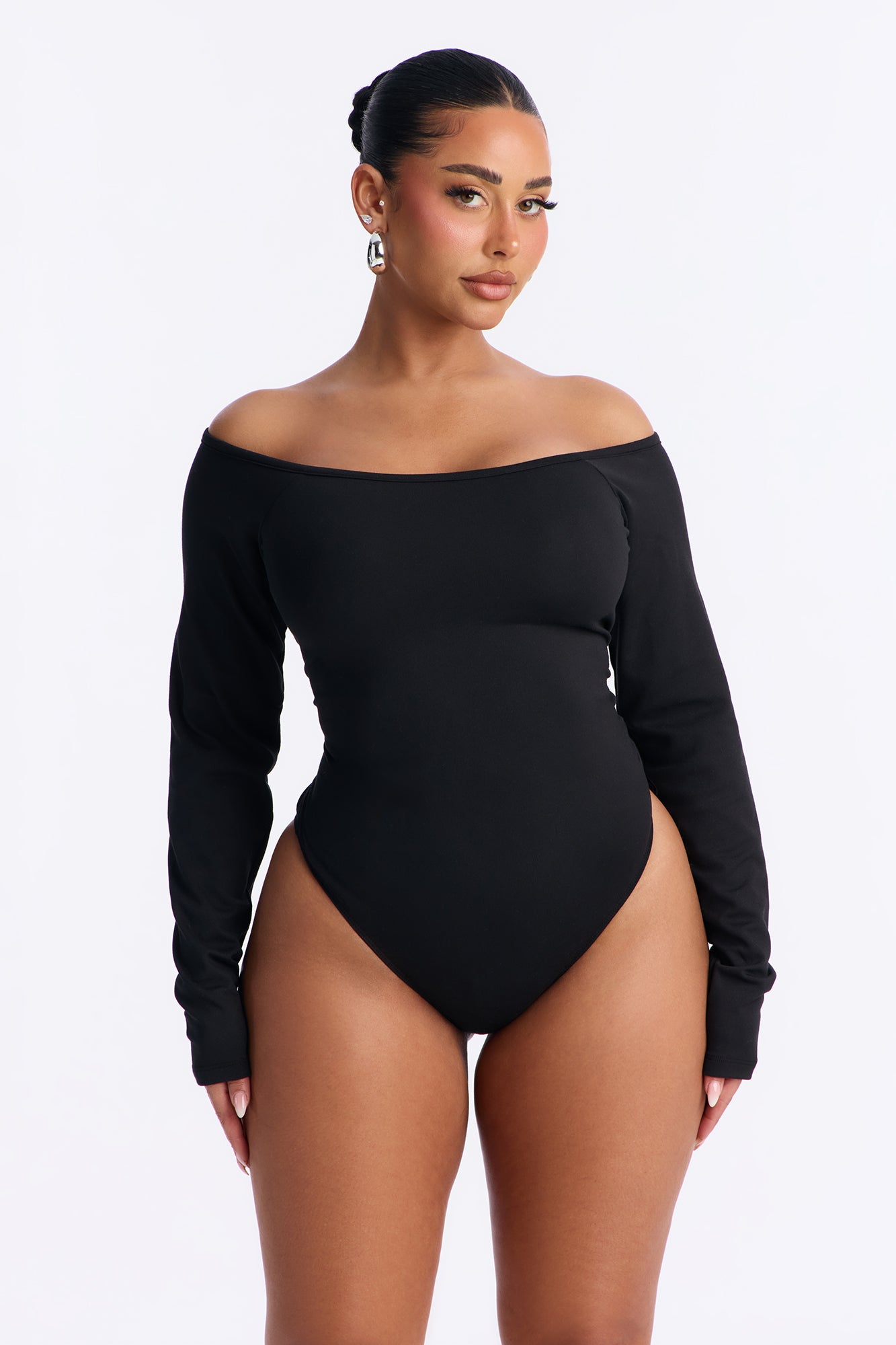 Jasmine Bodysuit Jogger Set - Black