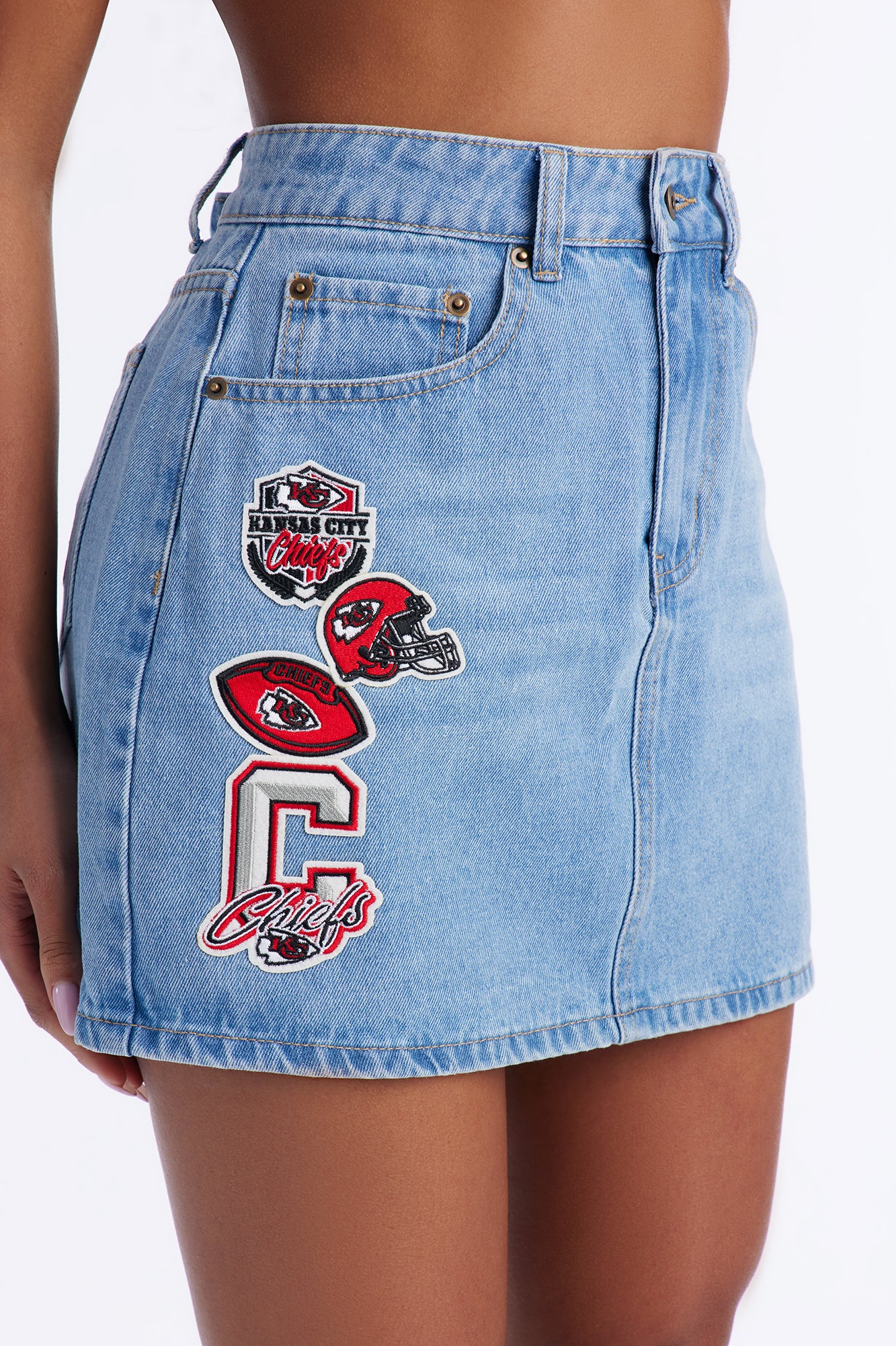 NFL Kansas City Chiefs Skirt - Denim